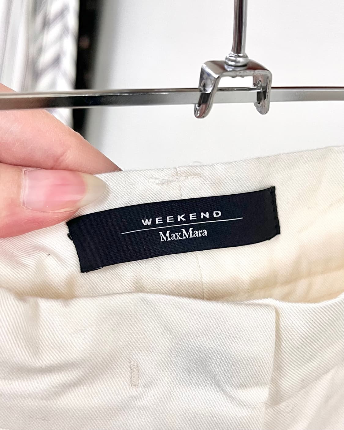 막스마라 화이트 와이드 코튼 팬츠 상품이미지7