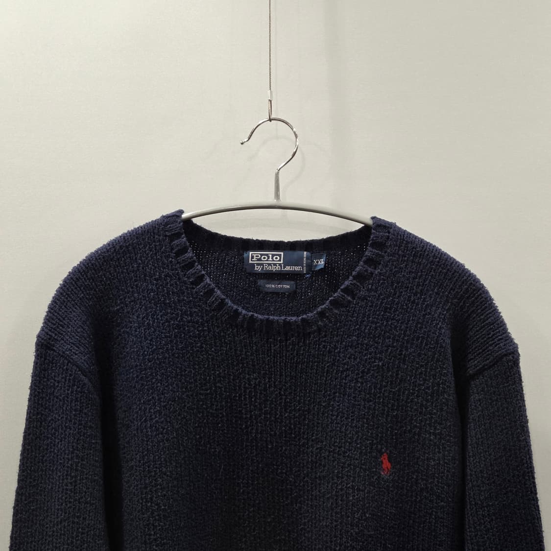 폴로랄프로렌 코튼 니트 네이비 XXL 상품이미지2