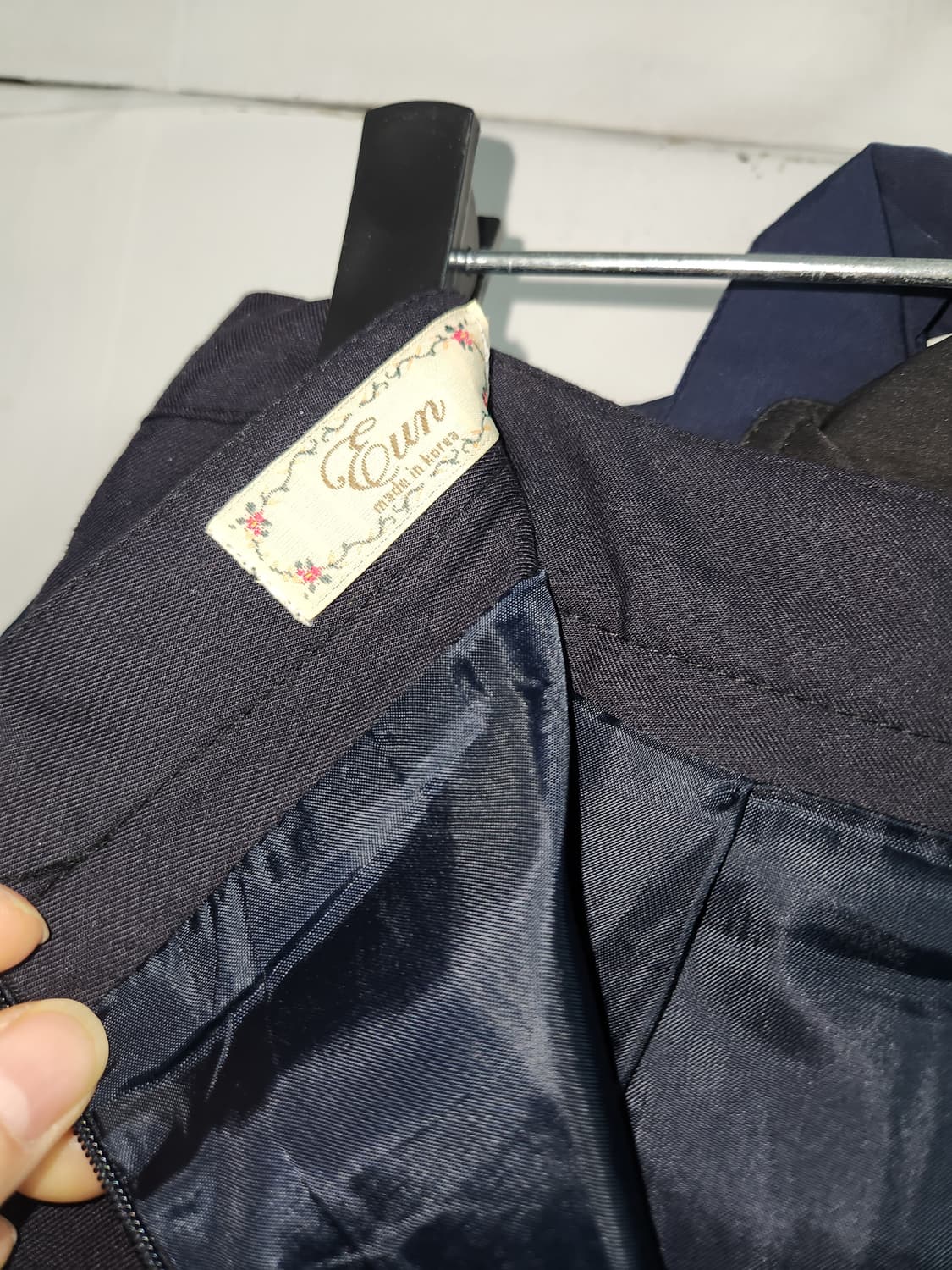 플리츠 캉캉 미디 스커트 네이비 27 상품이미지3