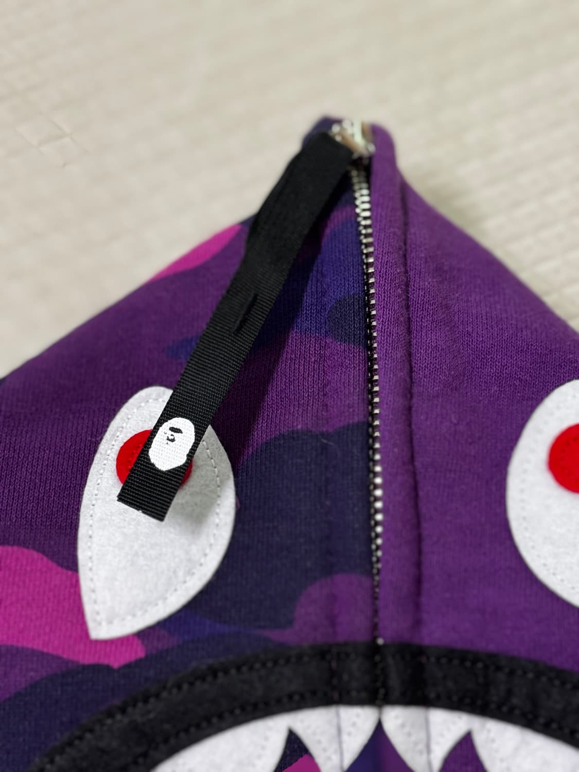 베이프 샤크 페이스 마스크 퍼플 상품이미지6