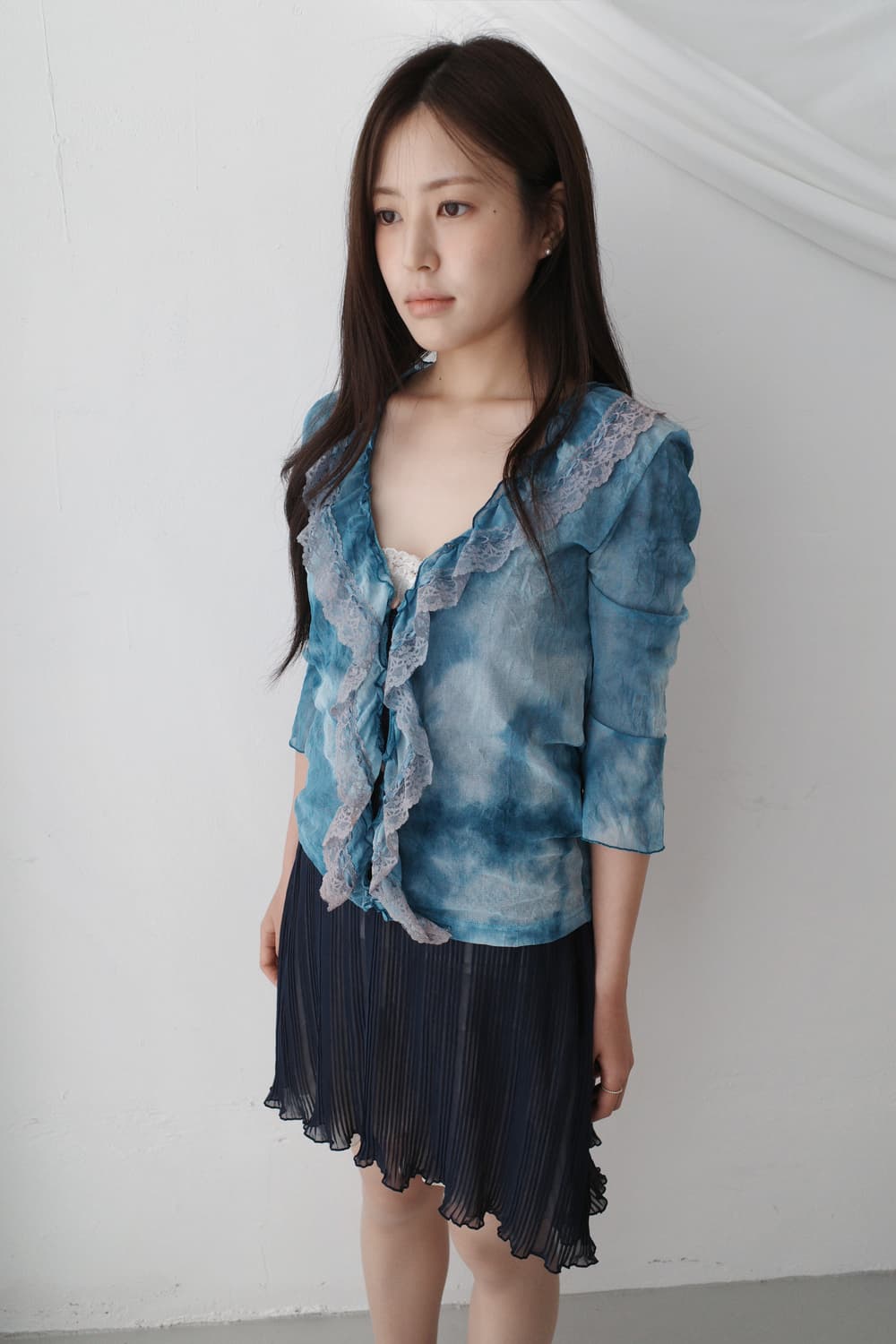 frill lace cardigun 상품이미지7