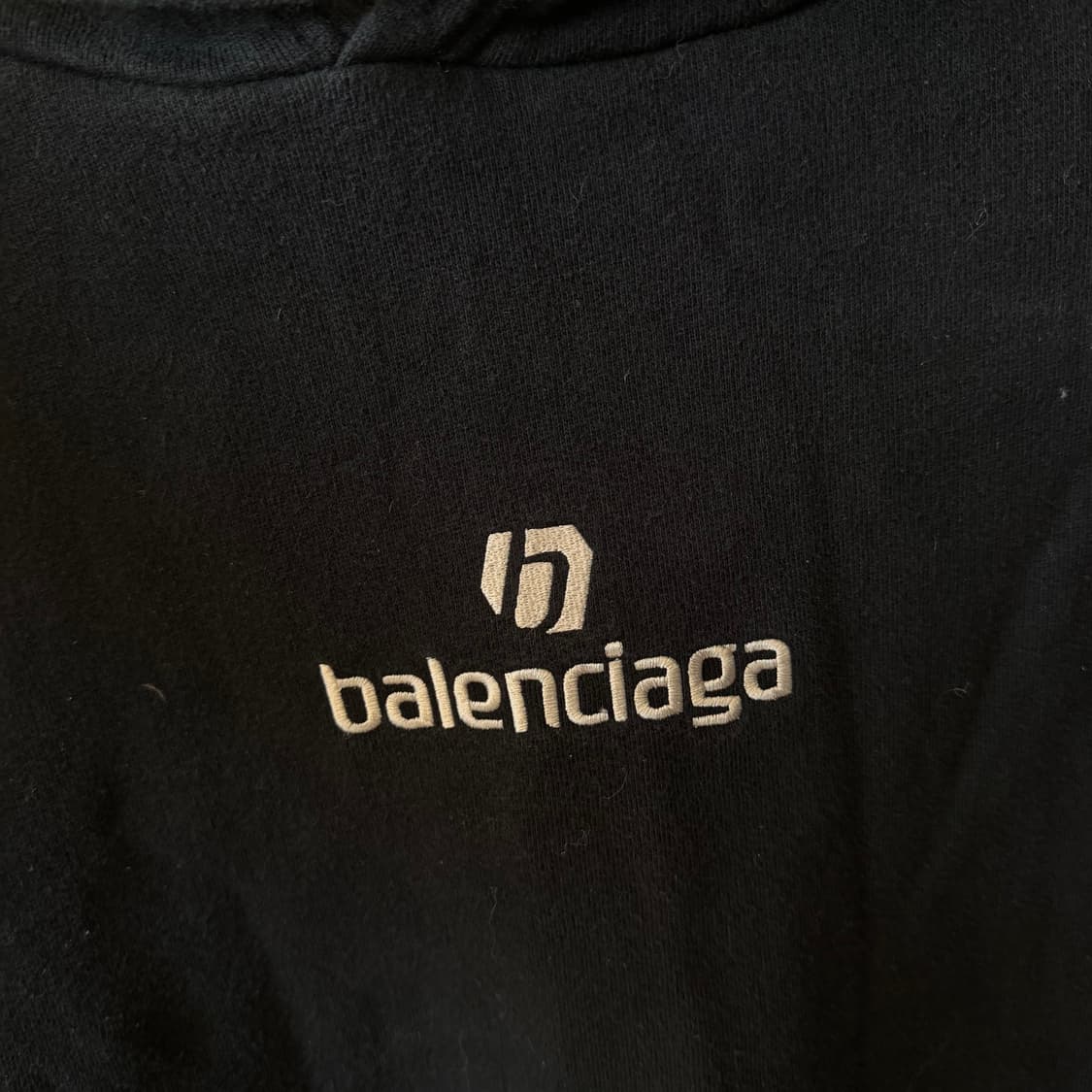 발렌시아가 스폰서로고 기모 후드티 S 상품이미지2