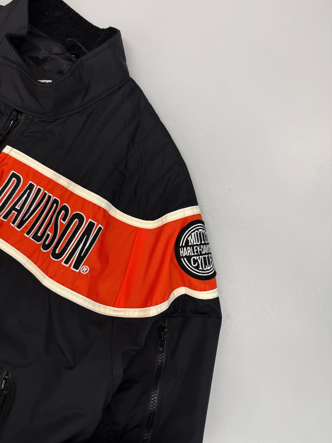 할리데이비슨 루즈핏 빅로고 레이싱 나일론 봄버 자켓 상품이미지7