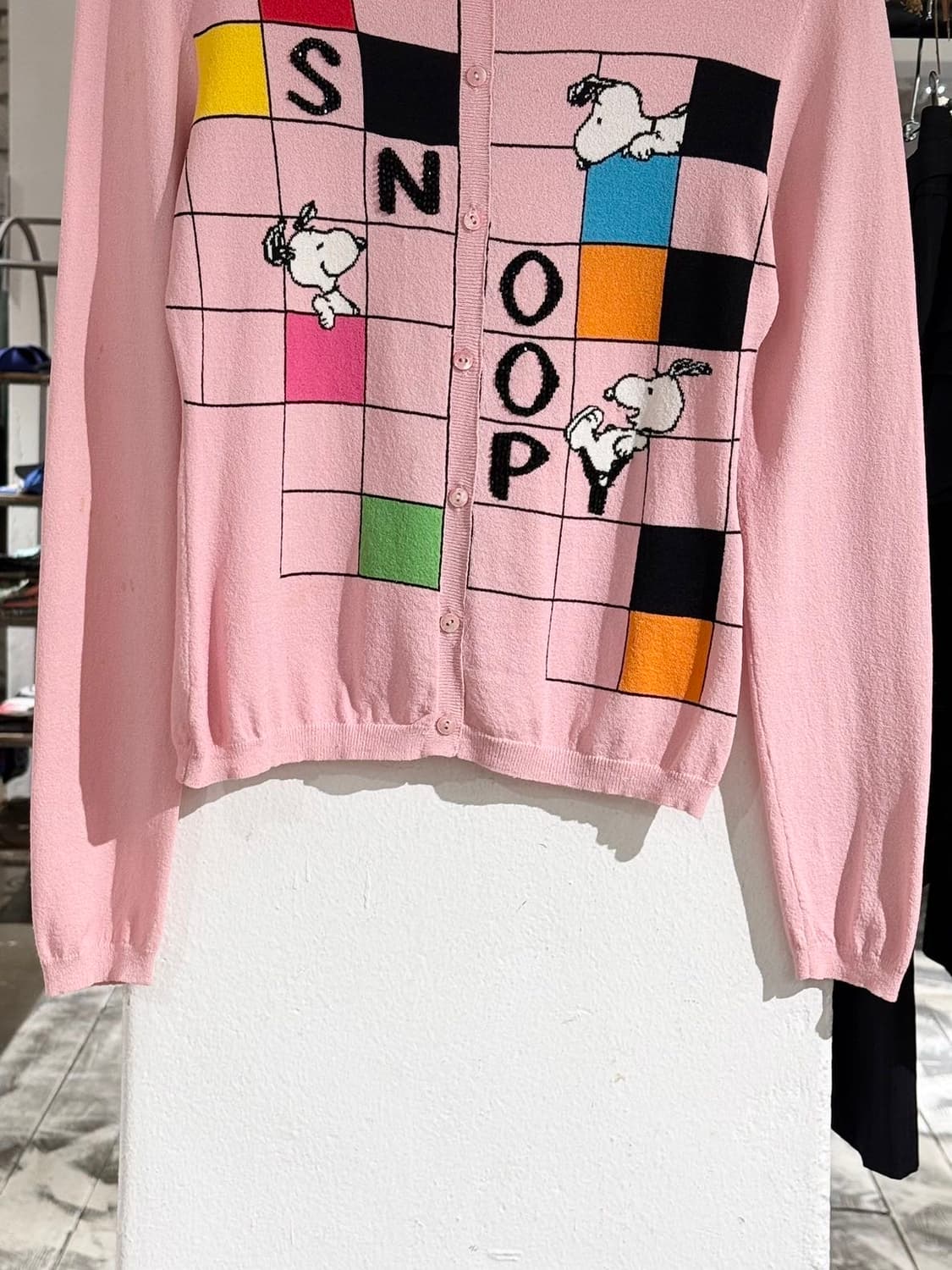 장 샤를르 드 카스텔 바작 핑크 스누피 가디건  상품이미지5