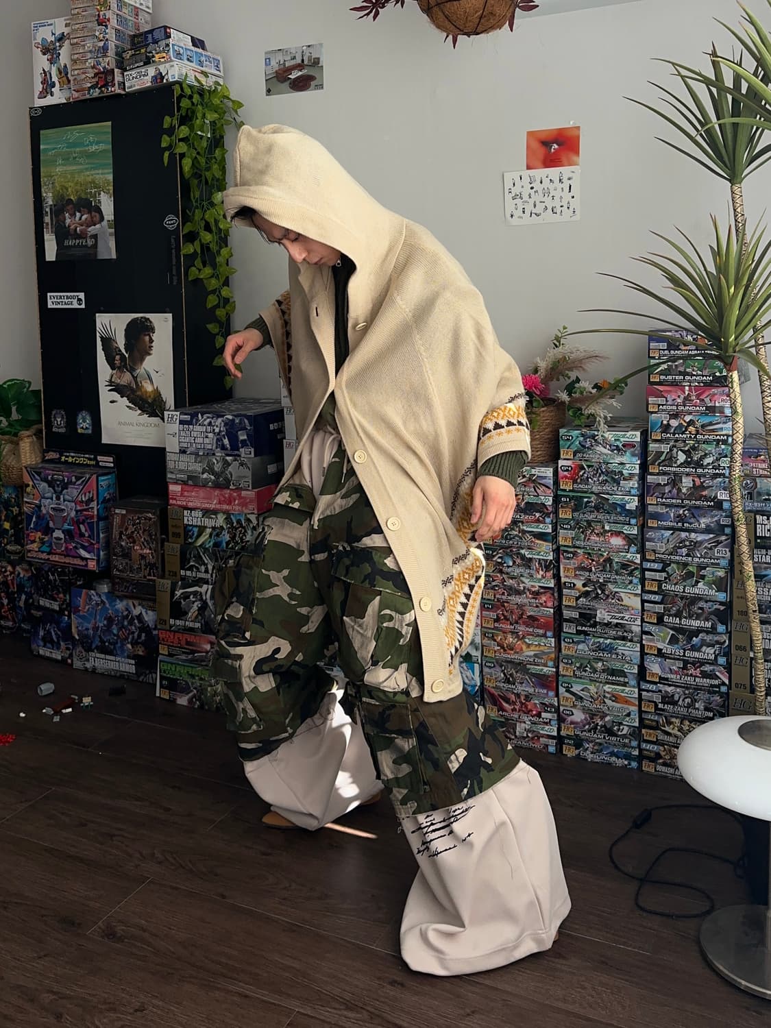 Cosnoodle 에스니컬 후드 케이프 상품이미지4