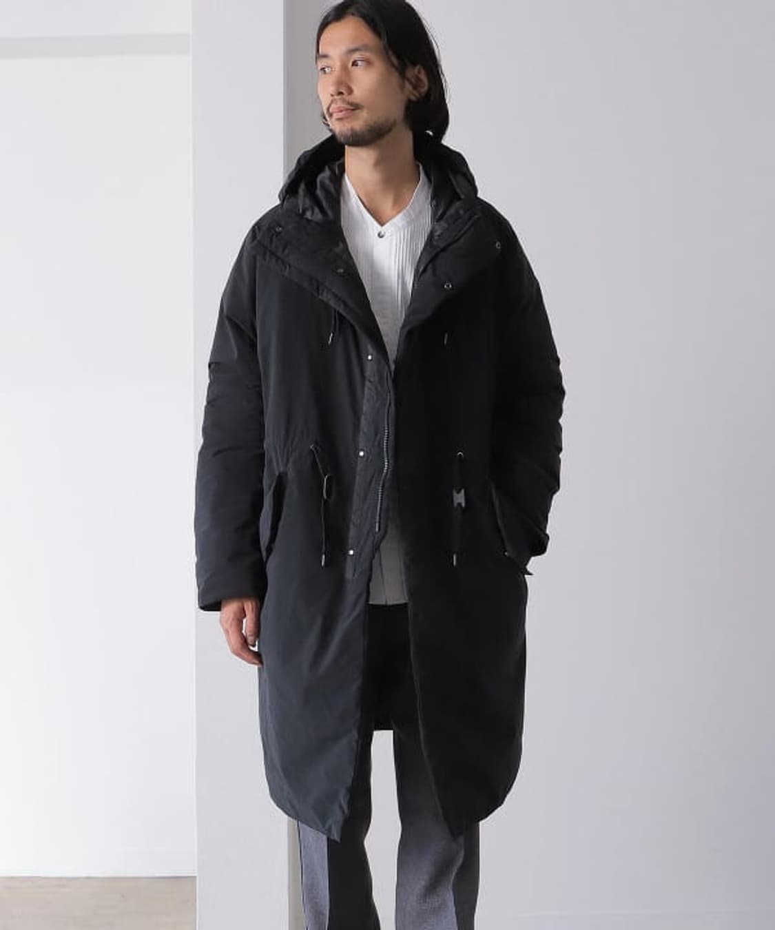 빔즈 M51 M65 피쉬테일 다운 패딩 코트 블랙 L 상품이미지10