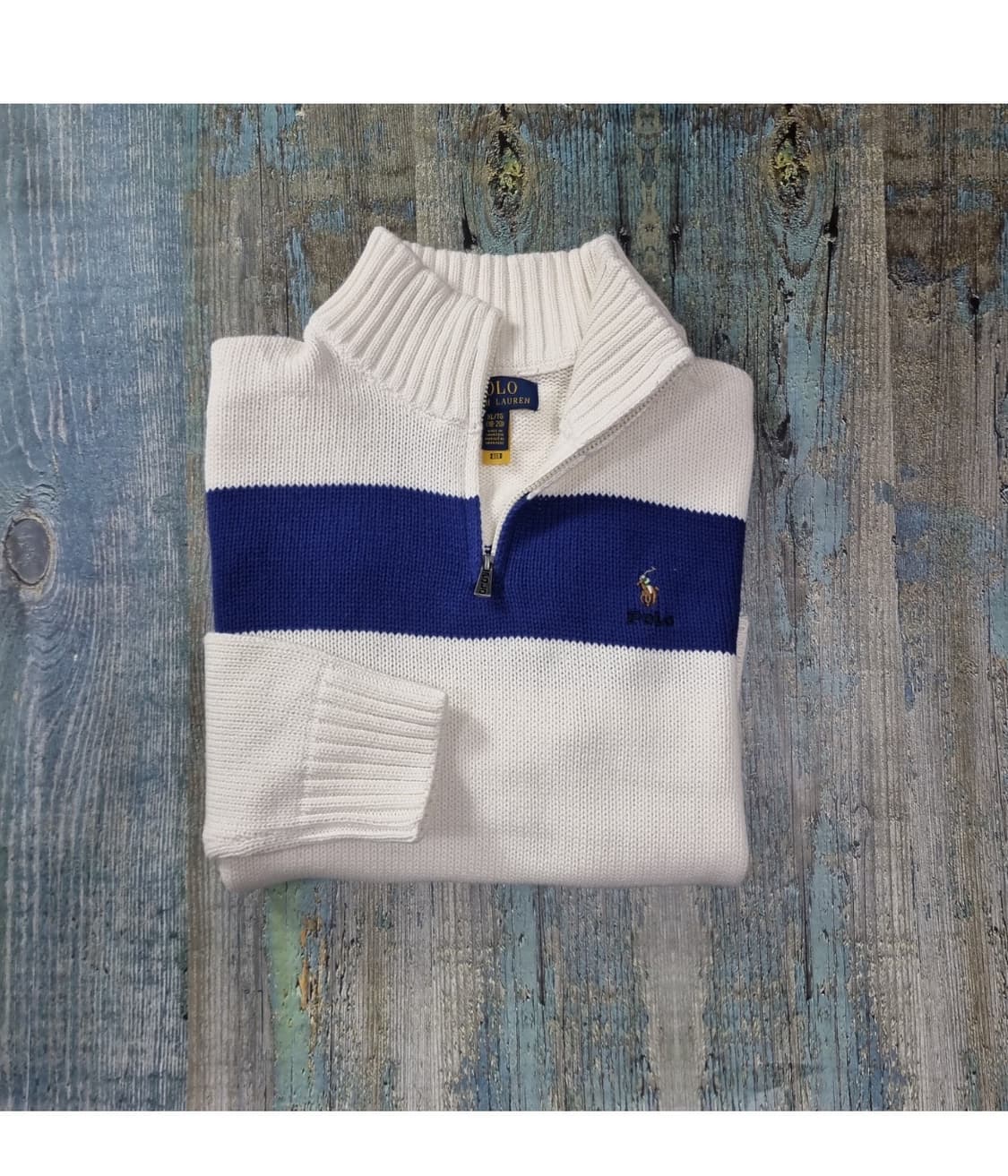 폴로 니트 반집업 상품이미지1