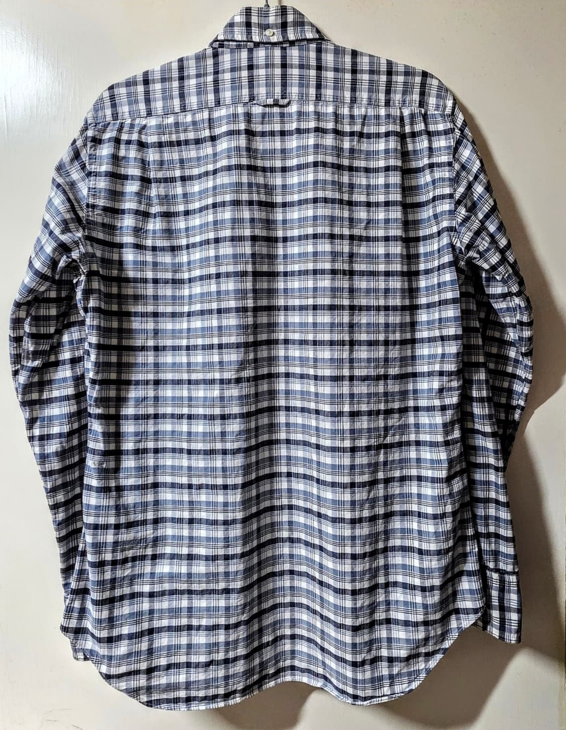 톰브라운 체크 삼선 히든 옥스포드 셔츠 상품이미지3