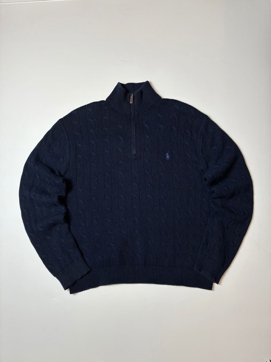 폴로 랄프로렌 꽈배기 하프 집 니트 PN8255 상품이미지1