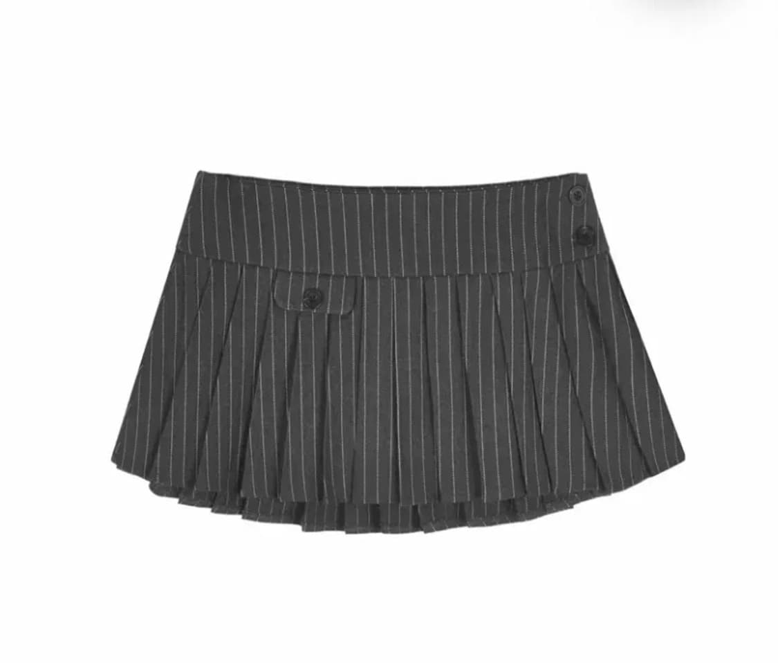 클리시어 까눌레 스커트 그레이 Canele fake pocket 쓰탐로걀 상품이미지1