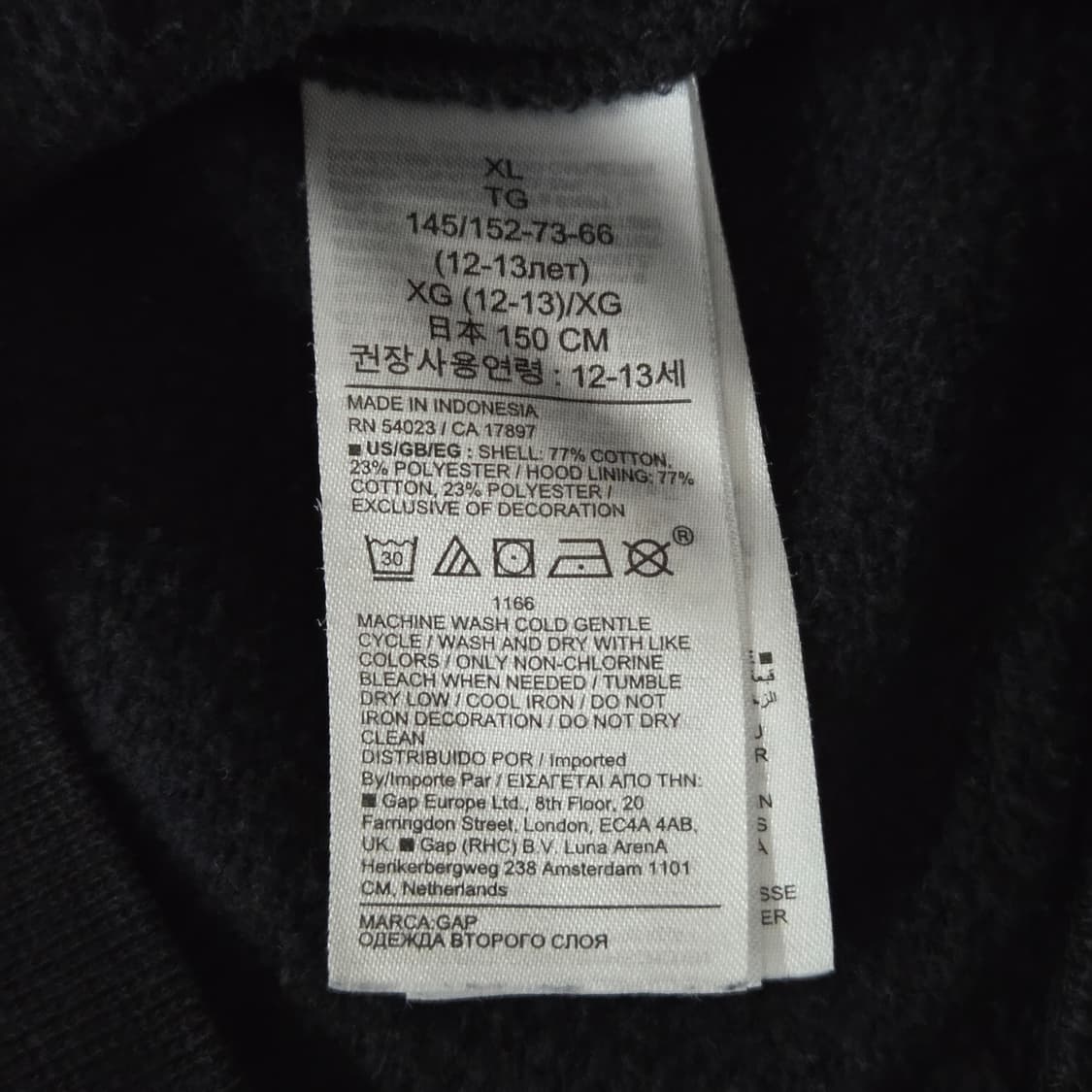 갭x디즈니 키즈 프린팅 기모 후드티 XL/12/13 상품이미지5