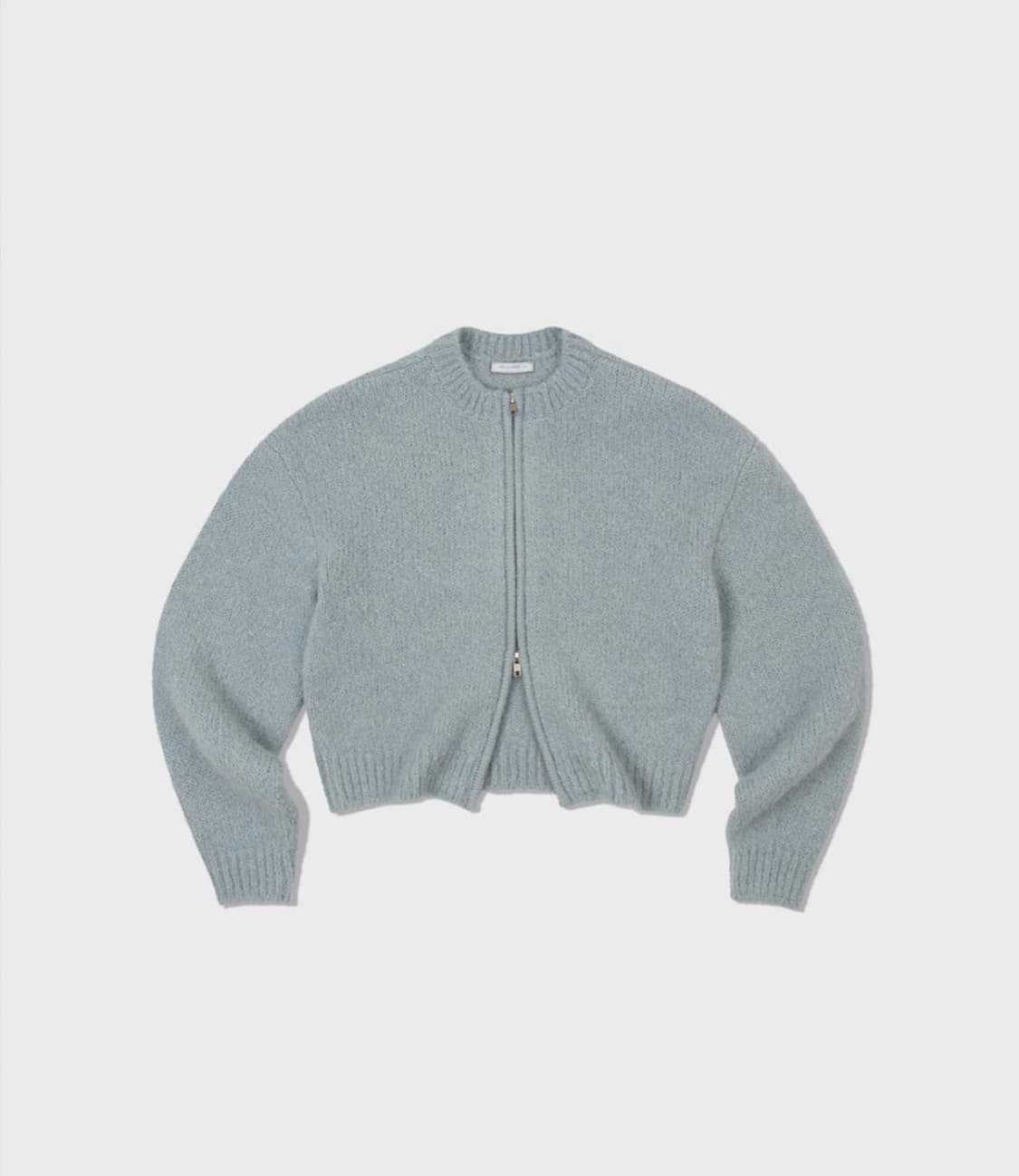 로우클래식 로클 알파카 니트 집업 스카이 블루 상품이미지3