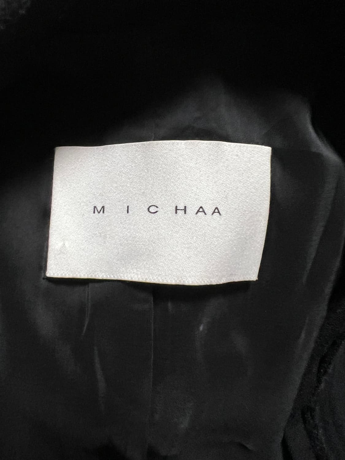 미샤 MICHAA 블랙 노버튼 자켓 정품 상품이미지3