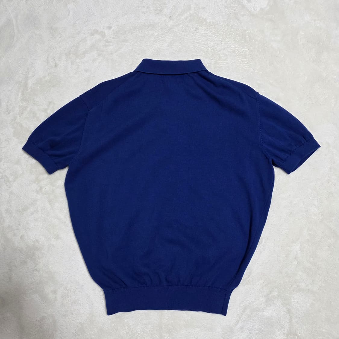 (L)론트 반팔 카라 니트  상품이미지3