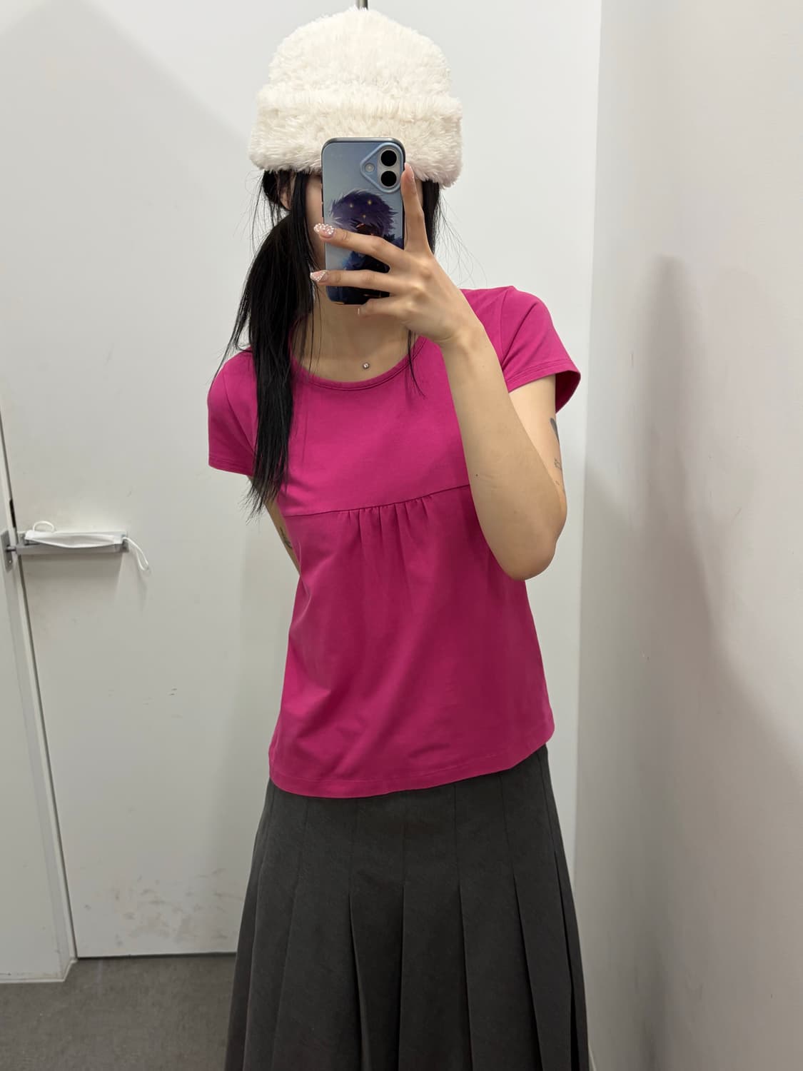 꾸레쥬 셔링 반팔 상품이미지4