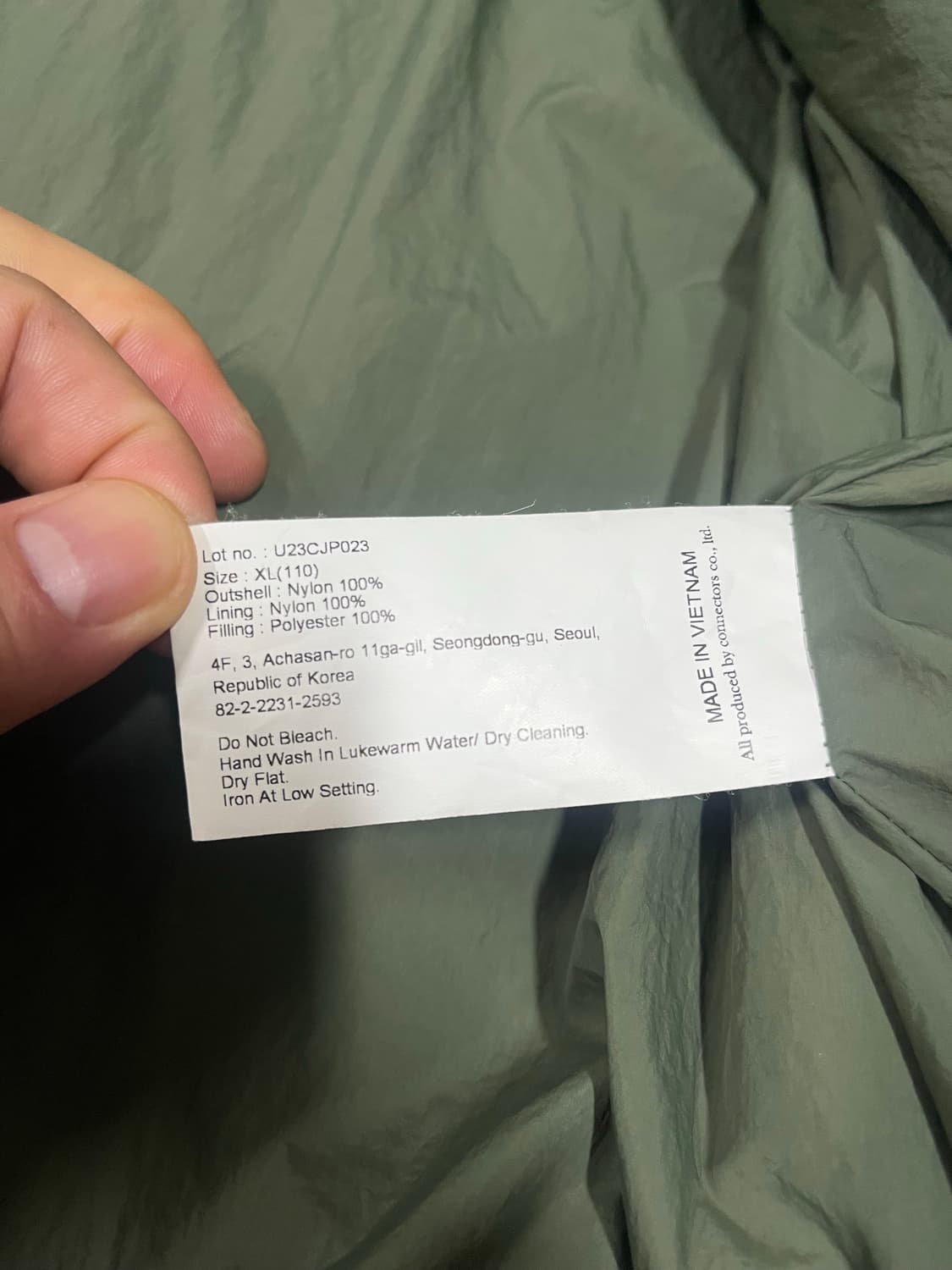 유니폼브릿지 퀼팅 파카 올리브 XL 상품이미지8