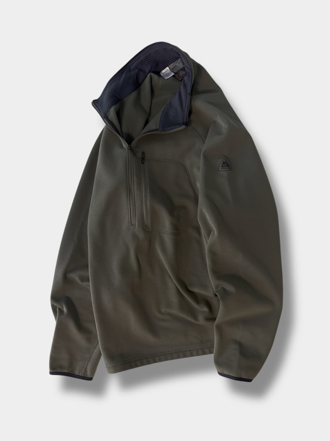 나이키 ACG 루즈핏 00‘s 카키 플리스 테크 하프집 자켓 상품이미지1