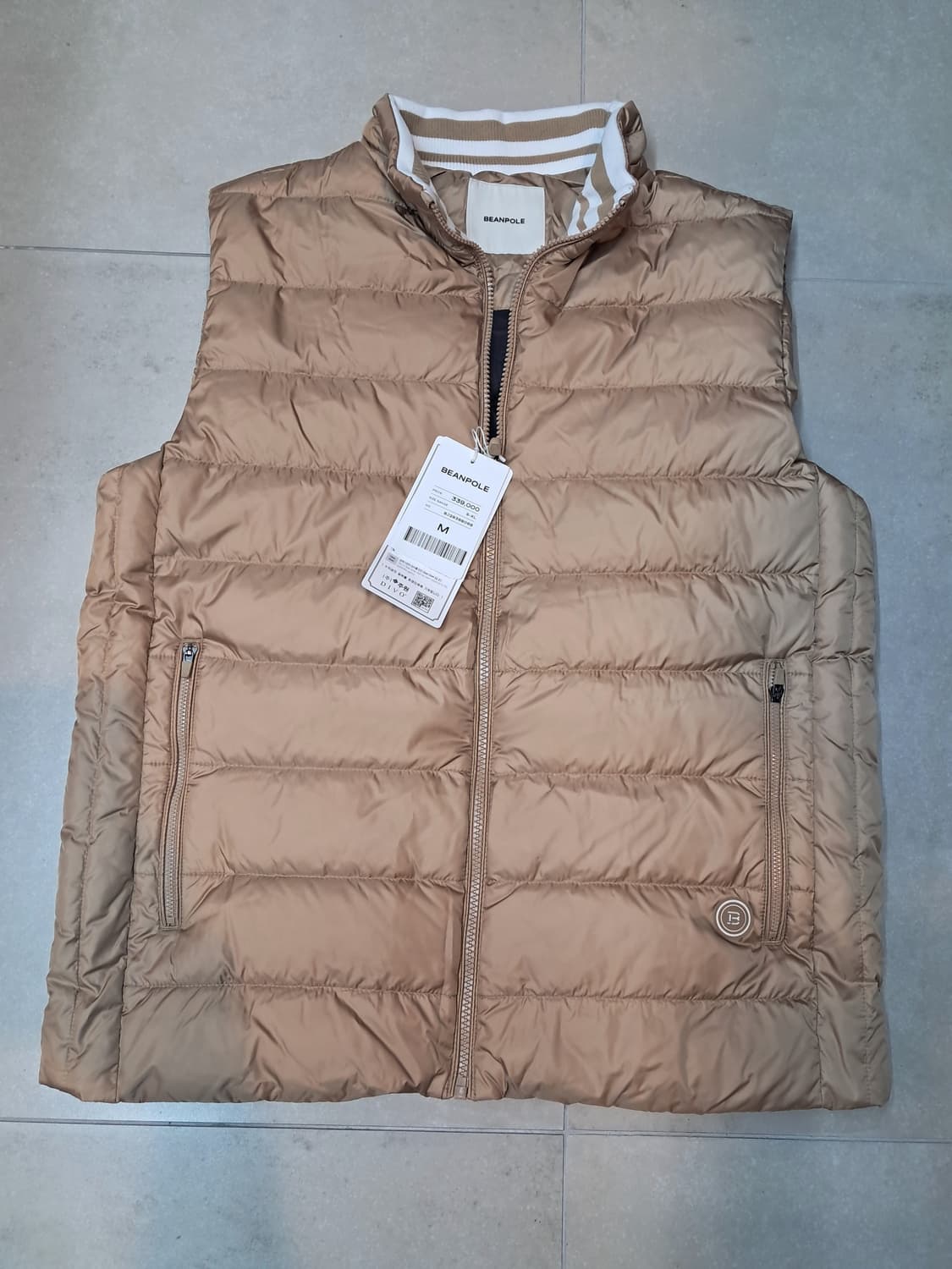 빈폴 남성 패딩 조끼 M(새상품) 상품이미지1