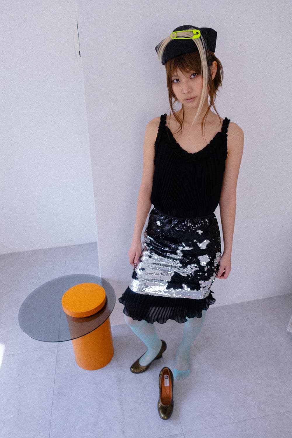 Flower accordian pleats dress 상품이미지1