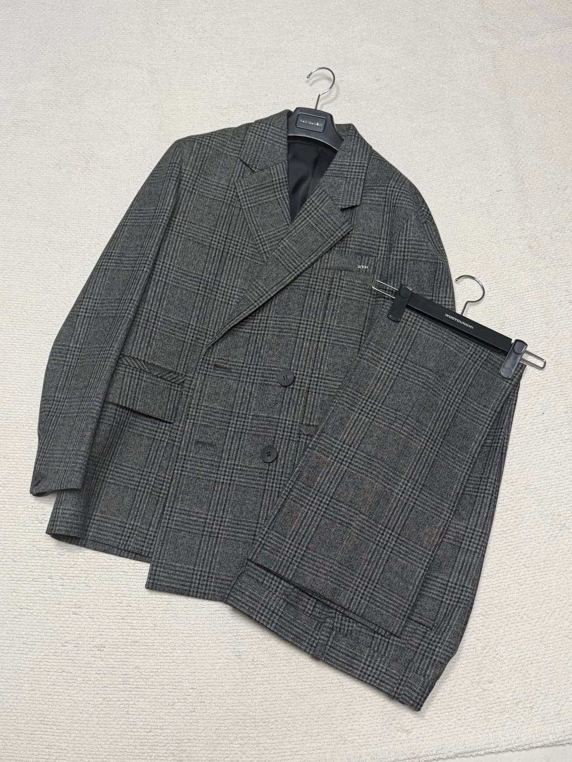 [48/46] 23fw 우영미 메인체크 셋업 상품이미지1