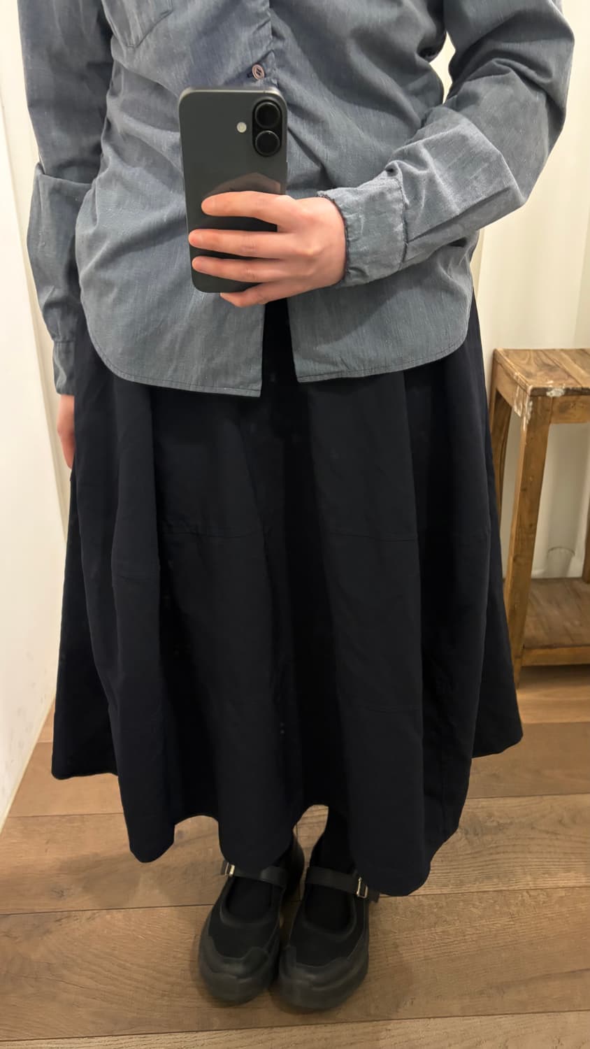 Cutting Line Patchwork Skirt 상품이미지7