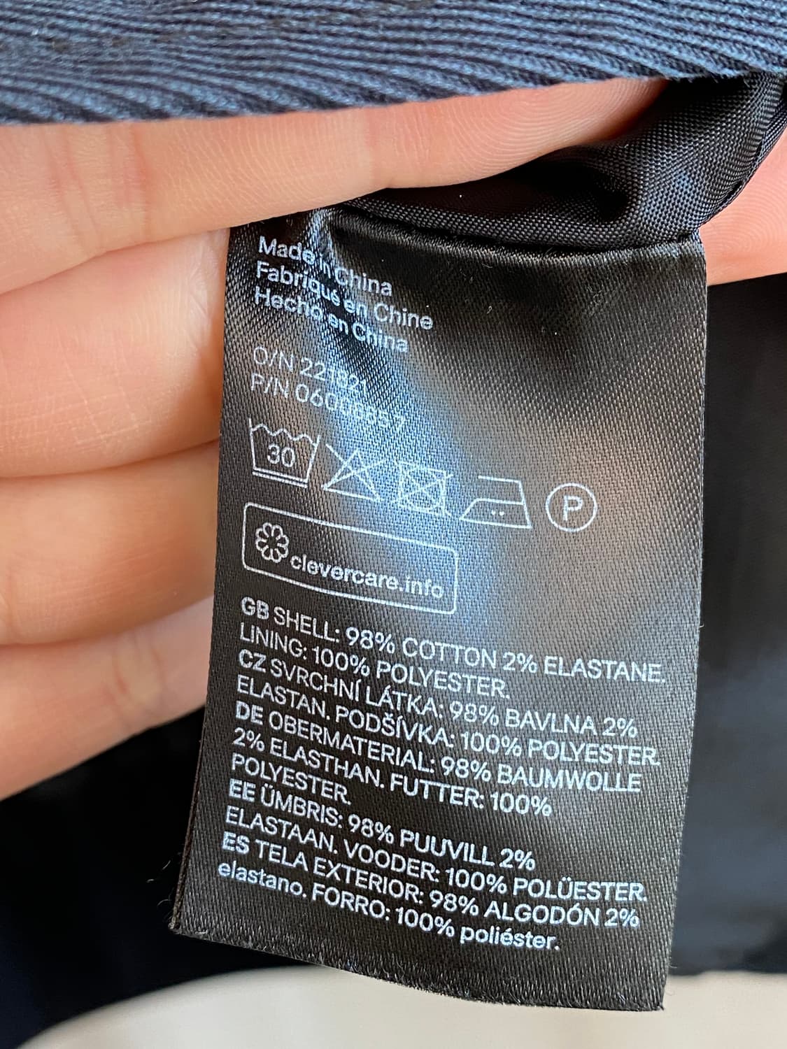 H&M 블랙 집업자켓(MEN M) 상품이미지8