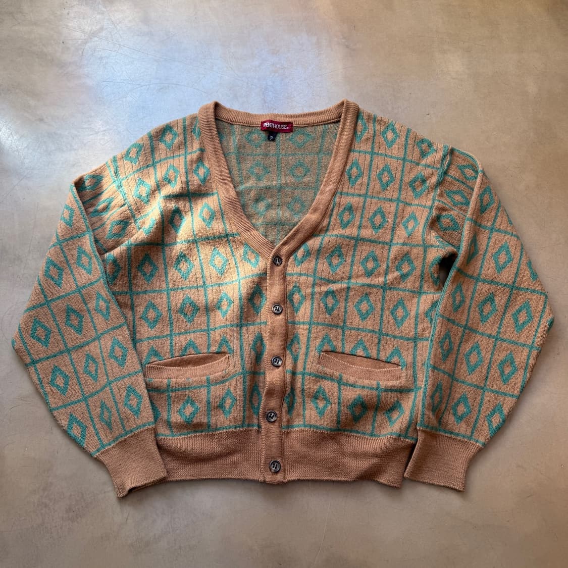 PENTHOUSE 울 아가일 가디건 상품이미지1