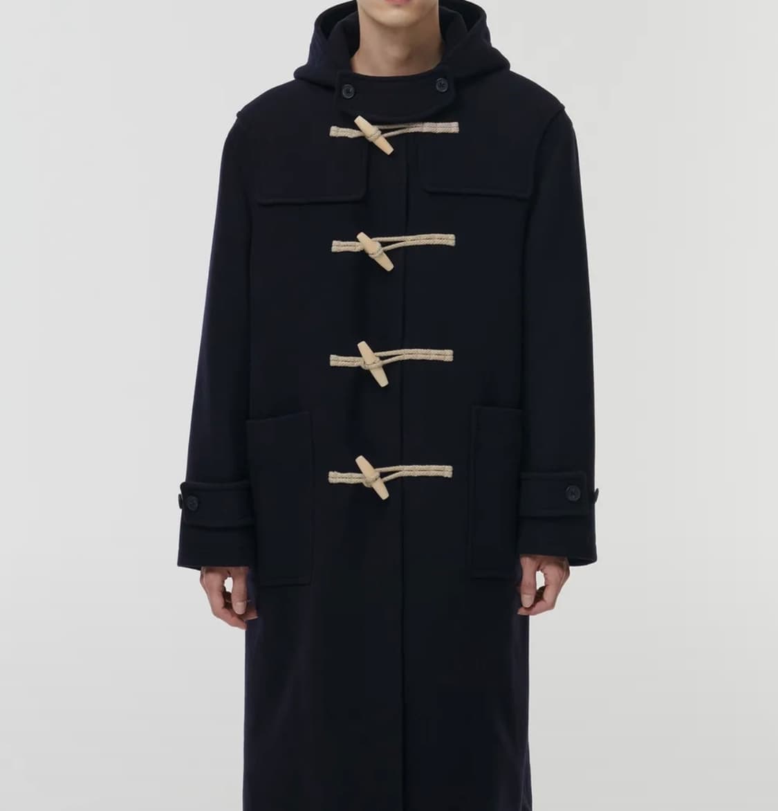 무탠다드 울블렌드 오버사이즈 더플 코트 L 상품이미지1