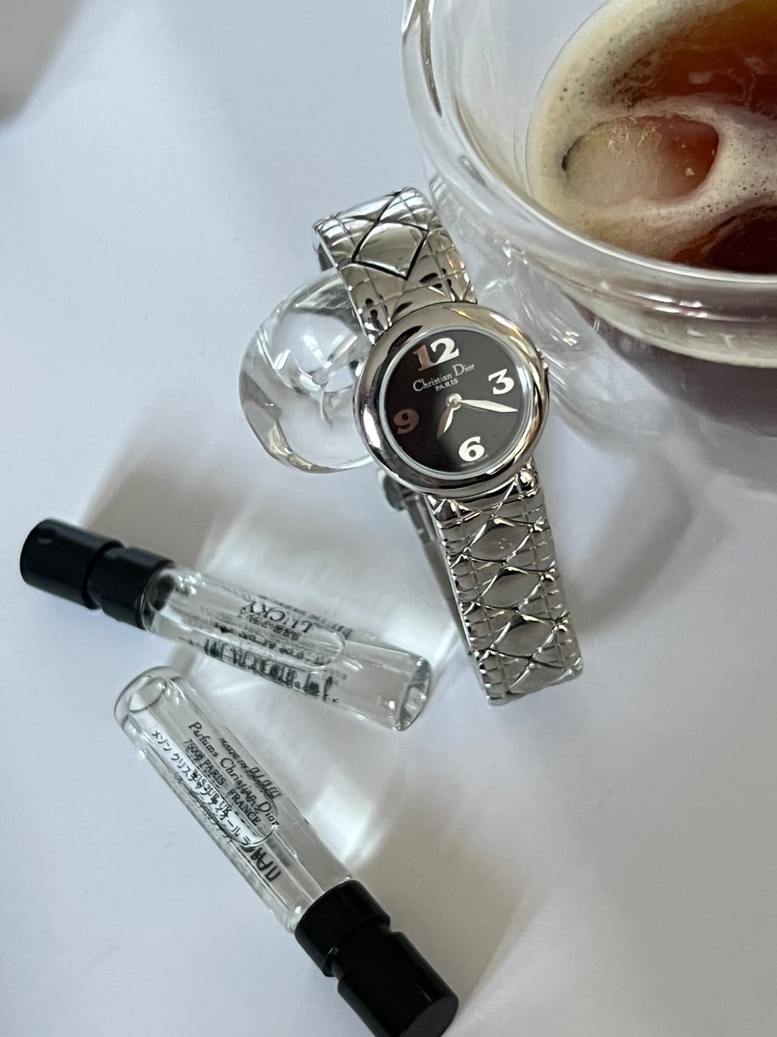 Christian Dior  까나쥬 패턴 브레이슬릿 블랙 다이얼 디올 시 상품이미지5