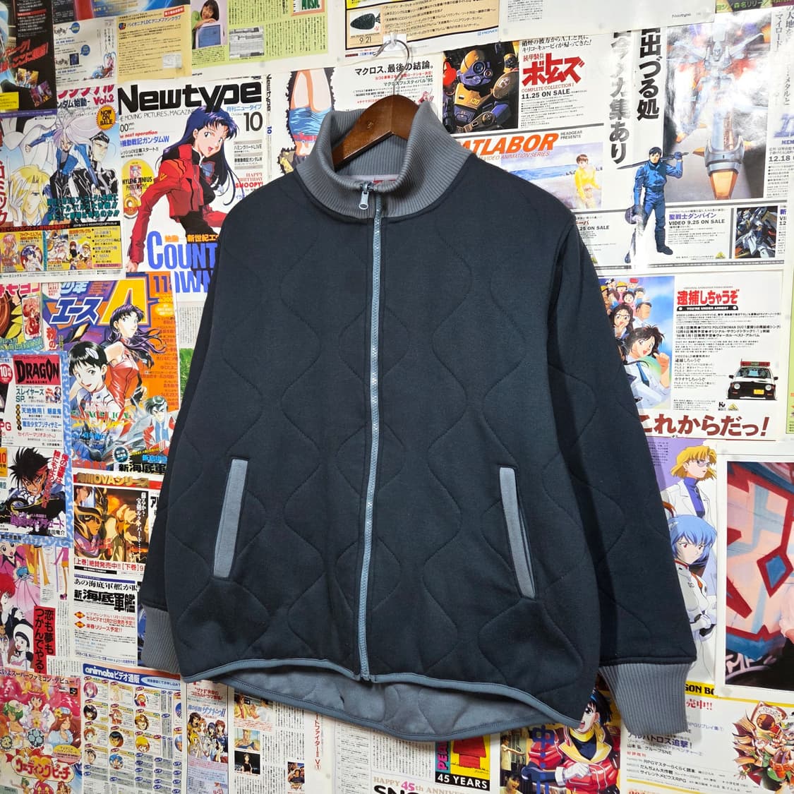 디키즈 JPN 네이비 누빔 코튼 집업 상품이미지2