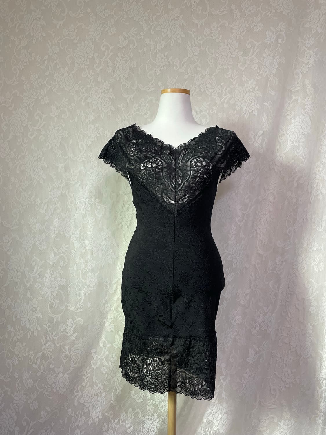 black lace slip dress / gothic lingerie 상품이미지2