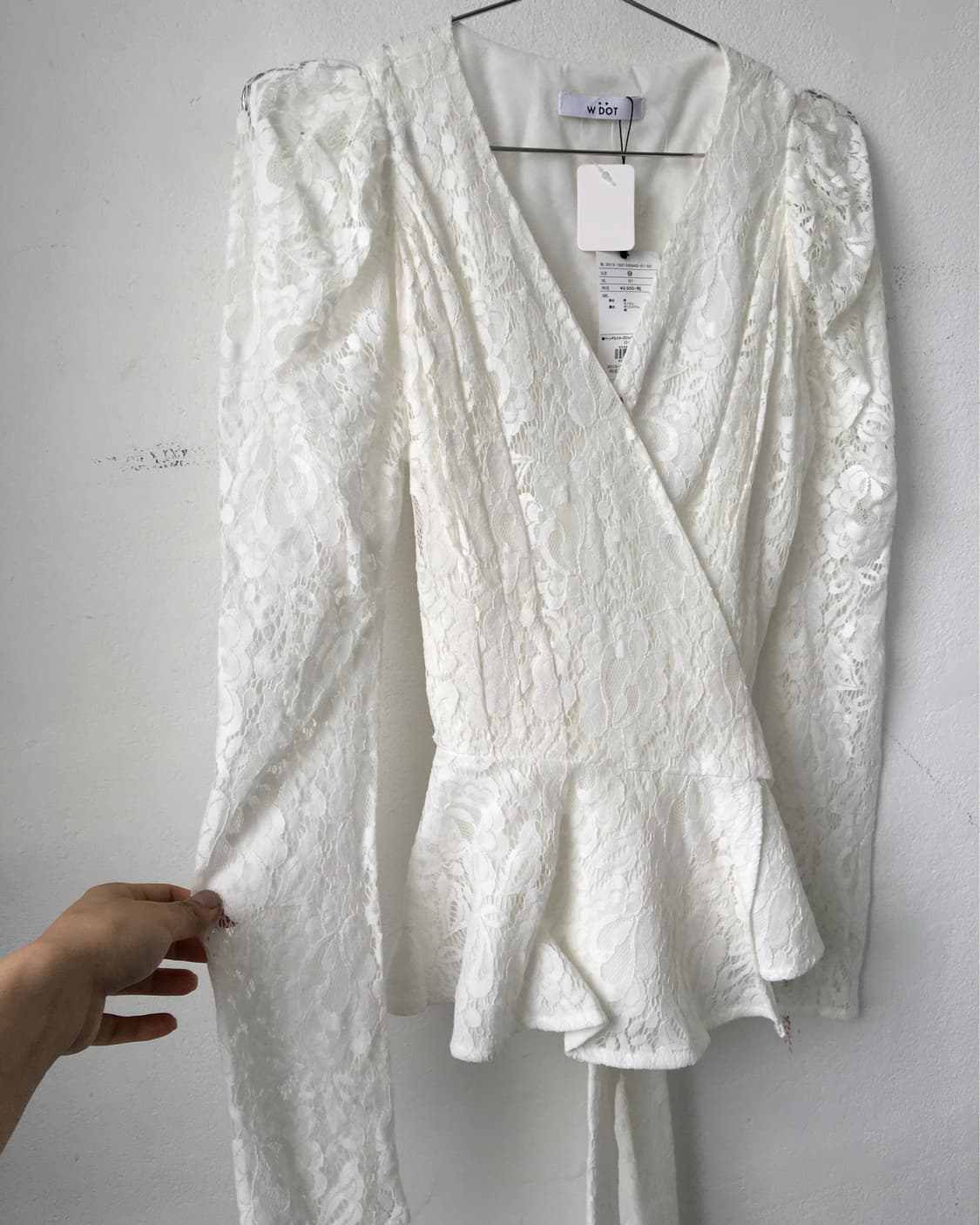 Lace wrap blouse 상품이미지5