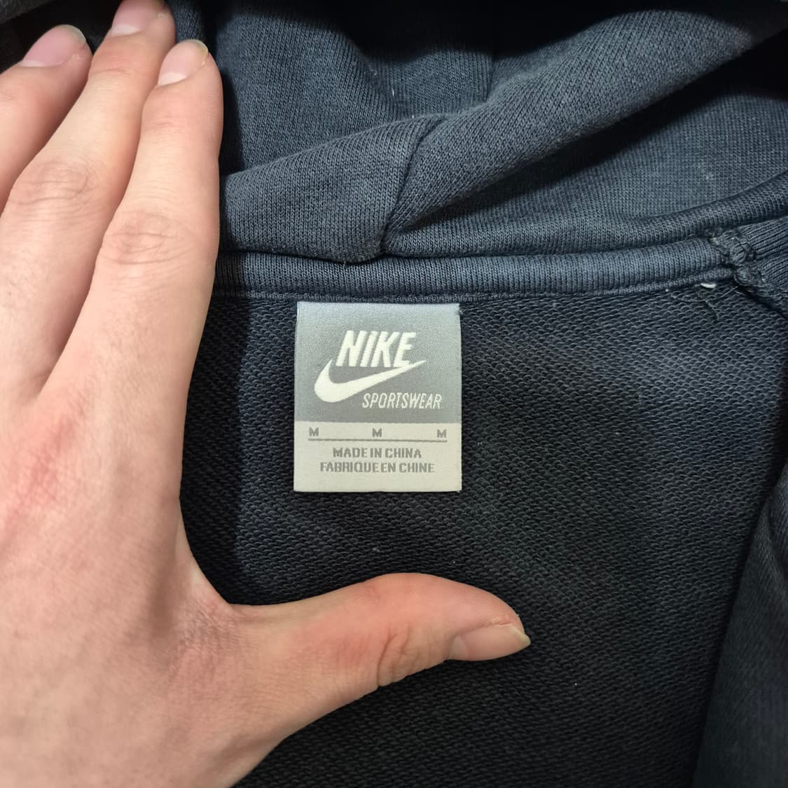 나이키 스우시 스포츠웨어 나일론 배색 후드집업 M(95) 상품이미지7