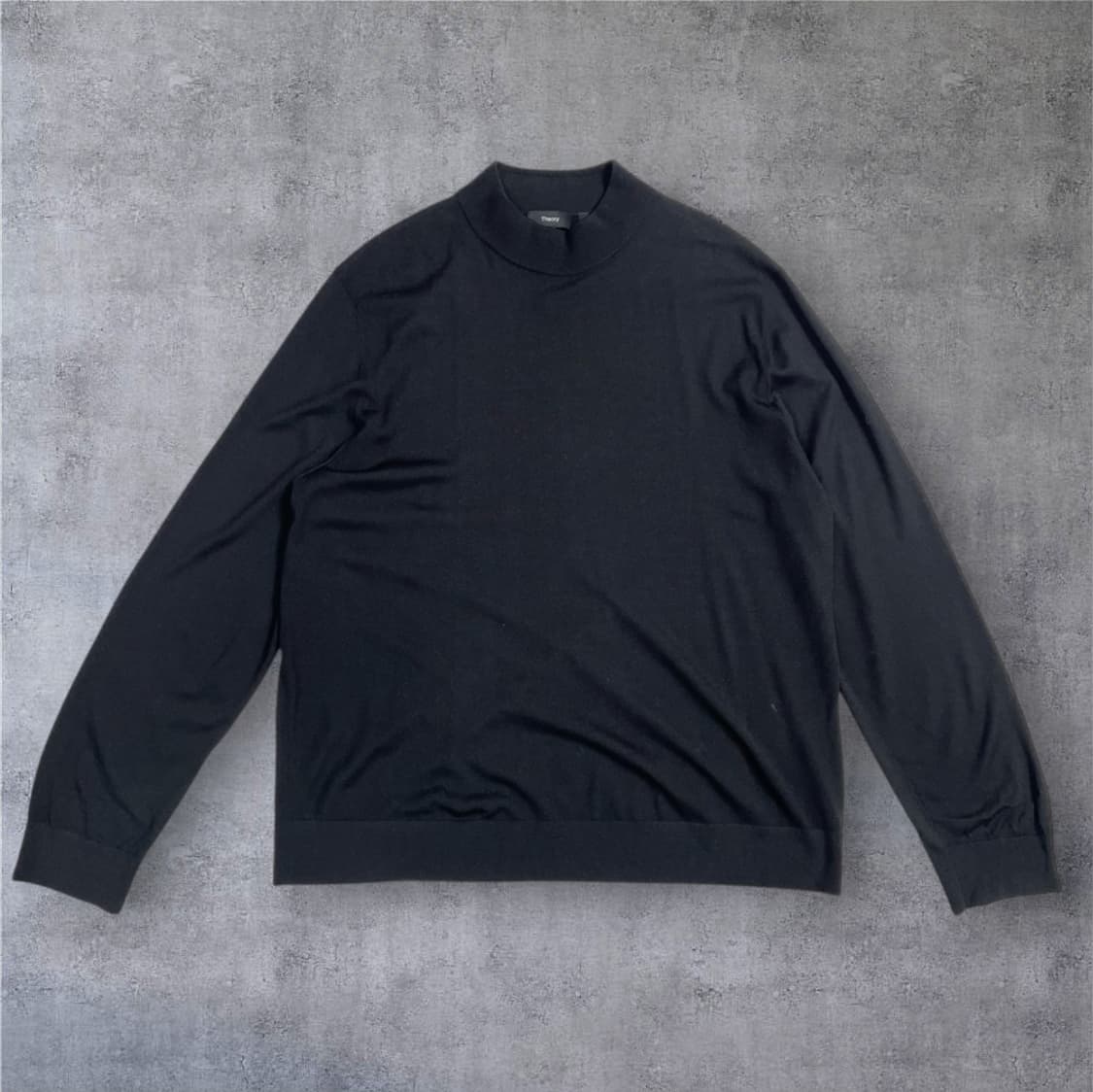 띠어리 Theory 블랙 모크넥 니트 XXL 상품이미지1