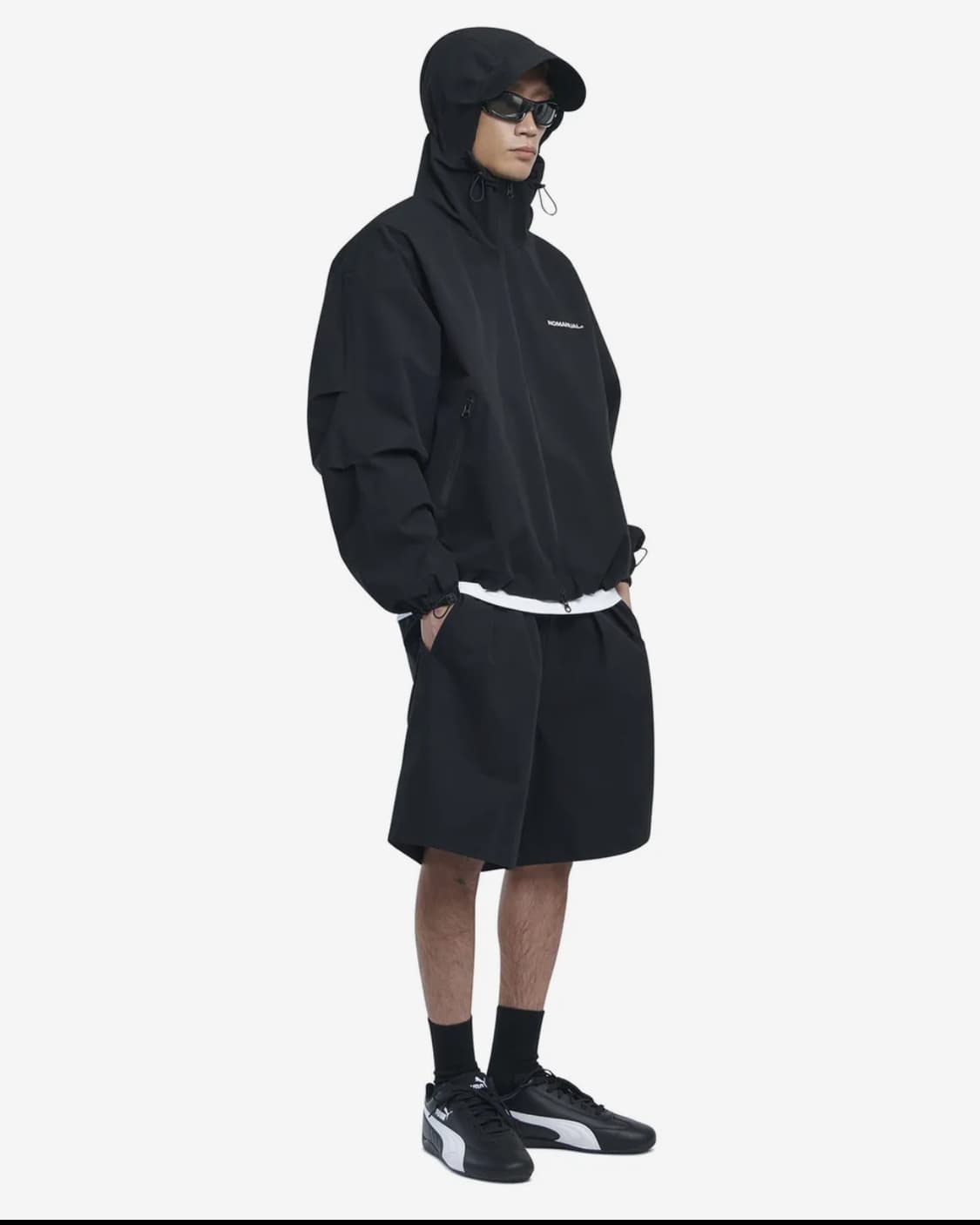 노매뉴얼 바람막이 블랙 M 상품이미지2