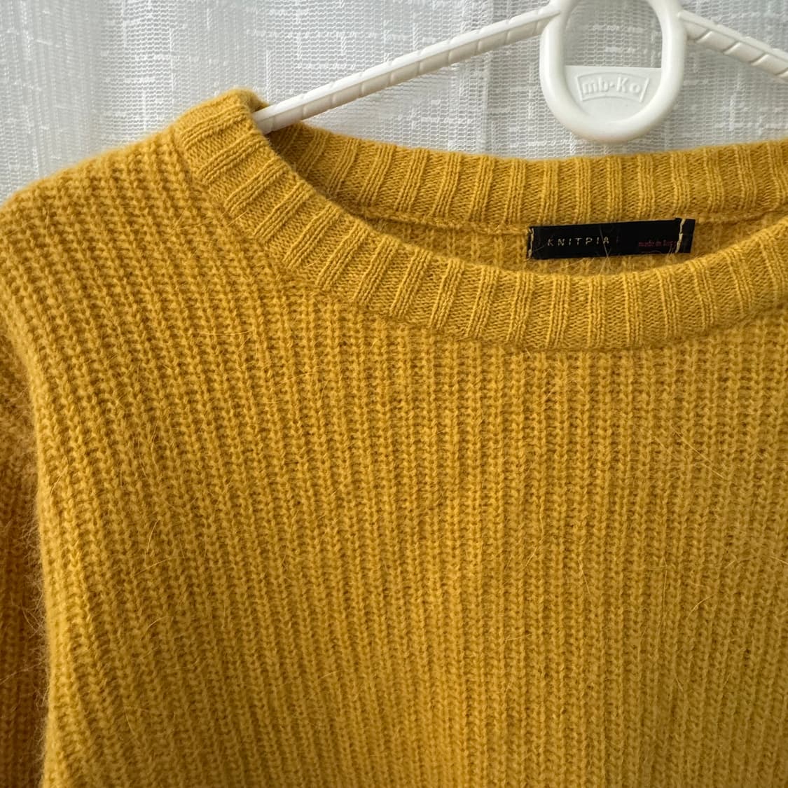 머스타드 포근 긴팔 니트 티셔츠 상품이미지5