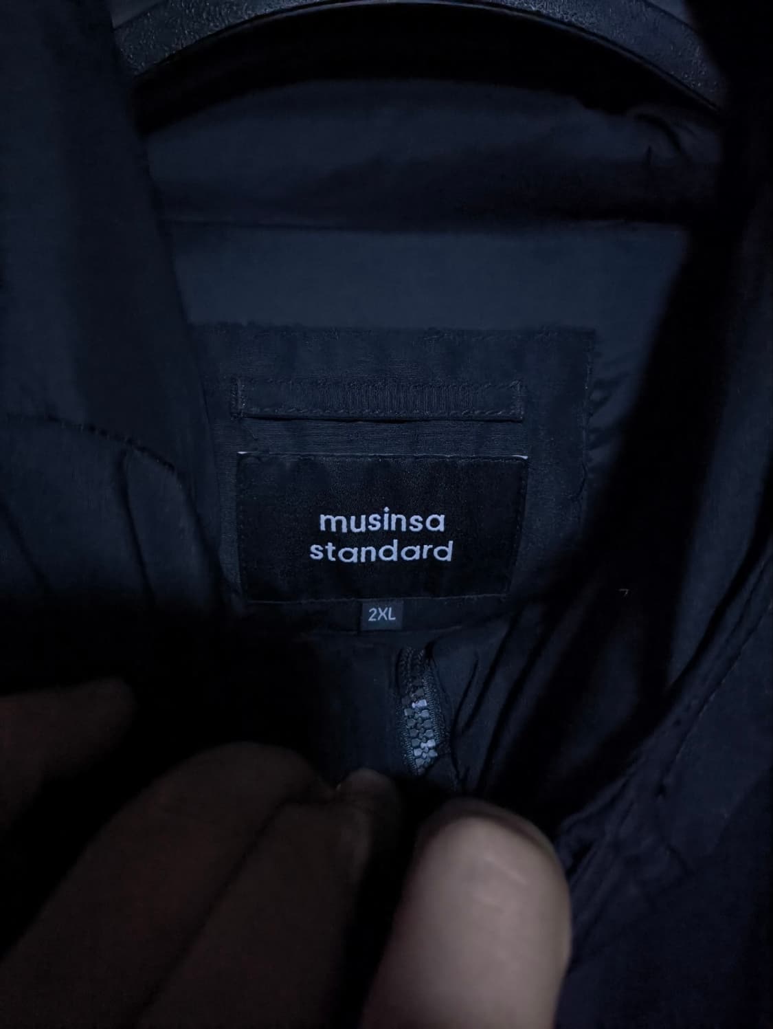 2XL 무탠다드 미니멀 패딩 파카 건메탈색상 상품이미지3