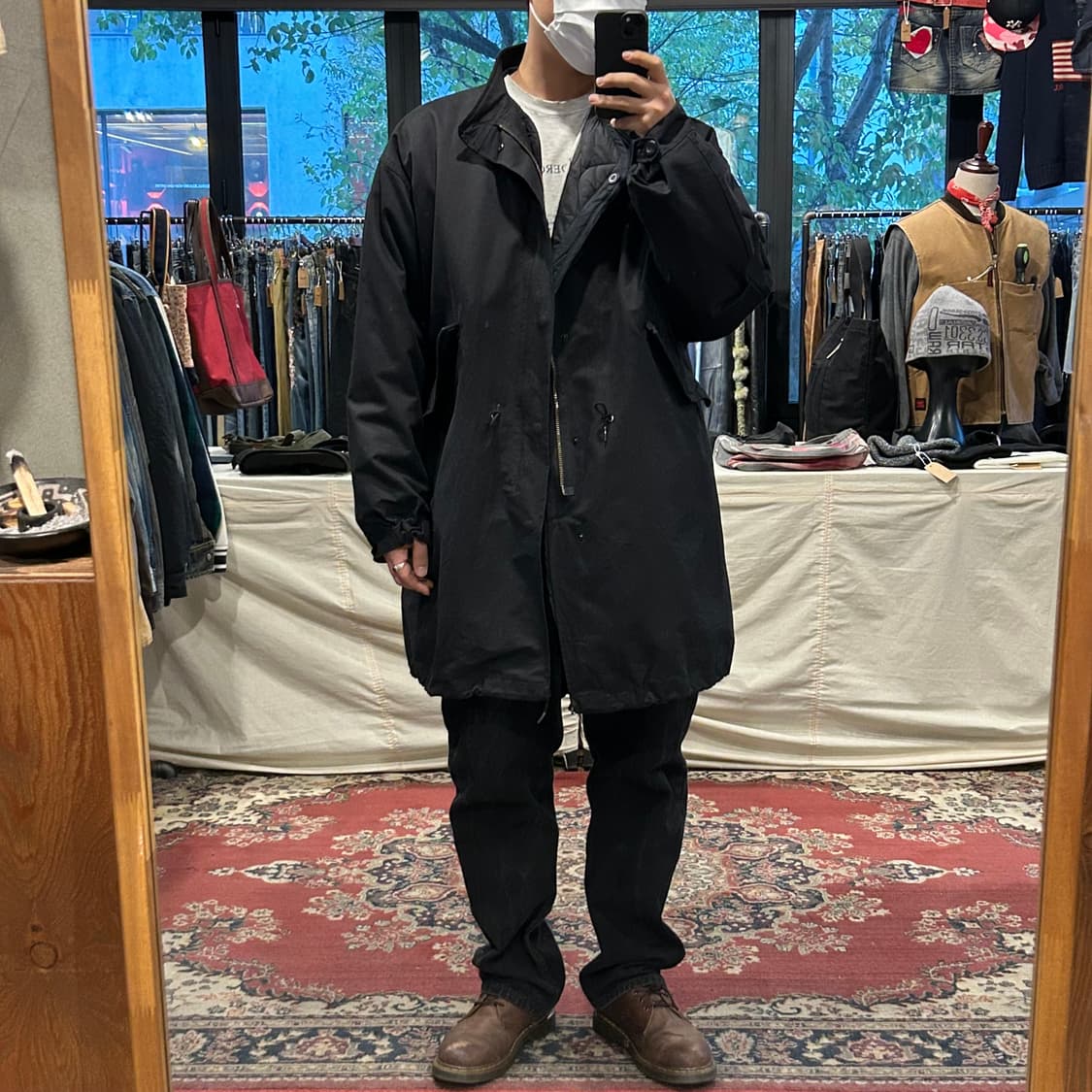 L) 라퍼지스토어 블랙 M65 피쉬테일 파카 내피포함 상품이미지7
