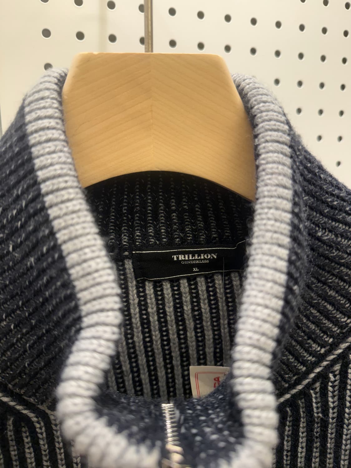 트릴리온 로우게이지 박시핏 하프집업 스웨터 U724 상품이미지4