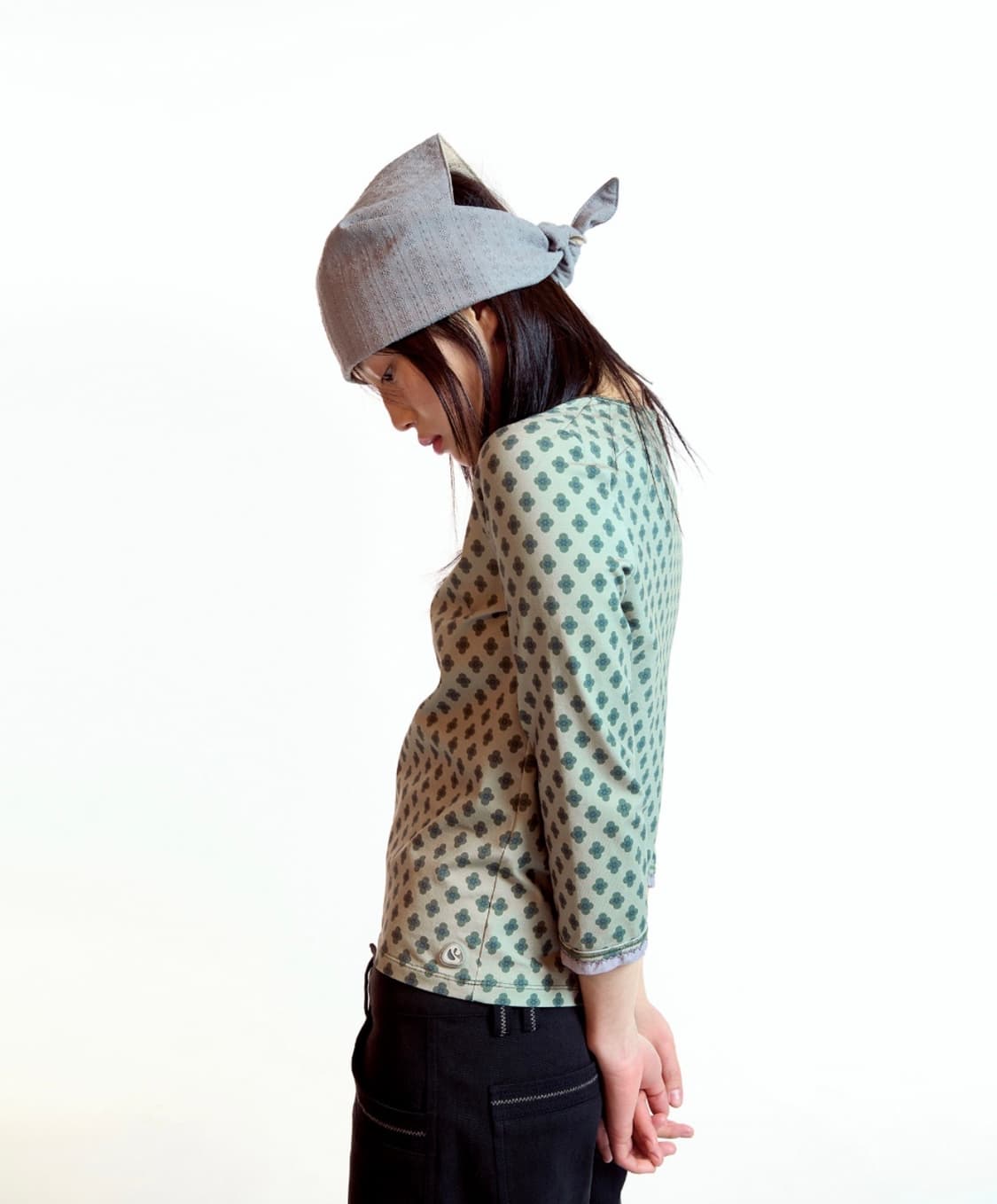 코이세이오 FLOWER CAPRI SLEEVE LIGHT KHAKI 상품이미지2