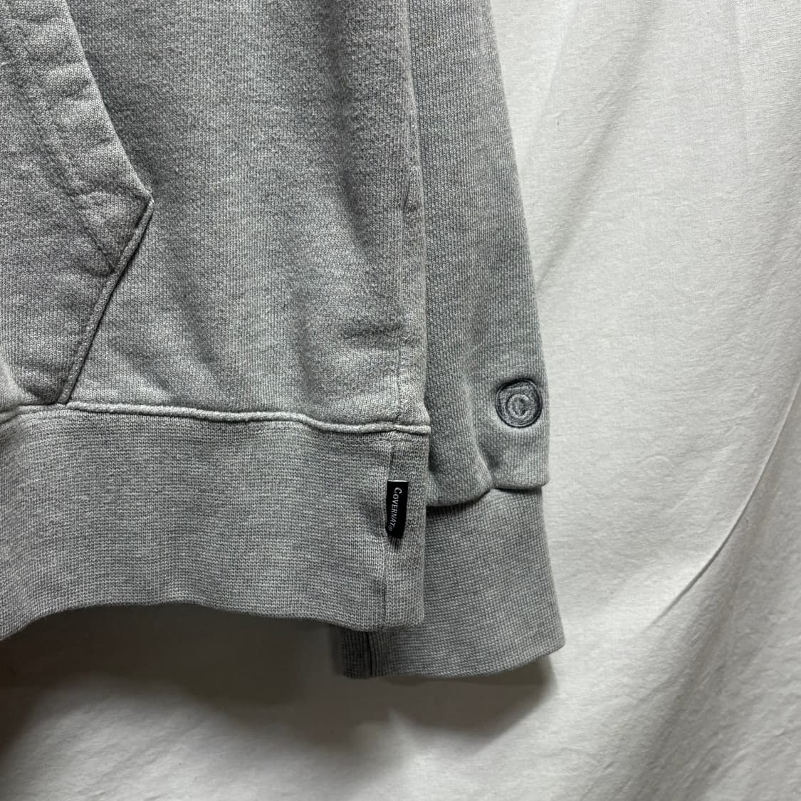 커버낫 빅 로고 후드티 그레이 L 상품이미지3