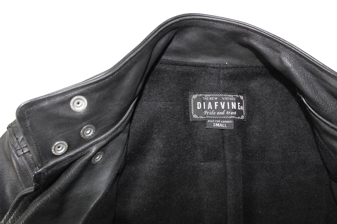 DIAFVINE 디아프바인 무장전선 스티어하이드 바이커 레더자켓 상품이미지2