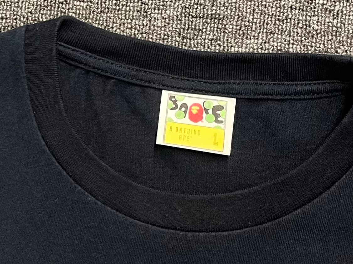 [100] BAPE 베이프 샤크 반팔티 블랙 L  상품이미지3