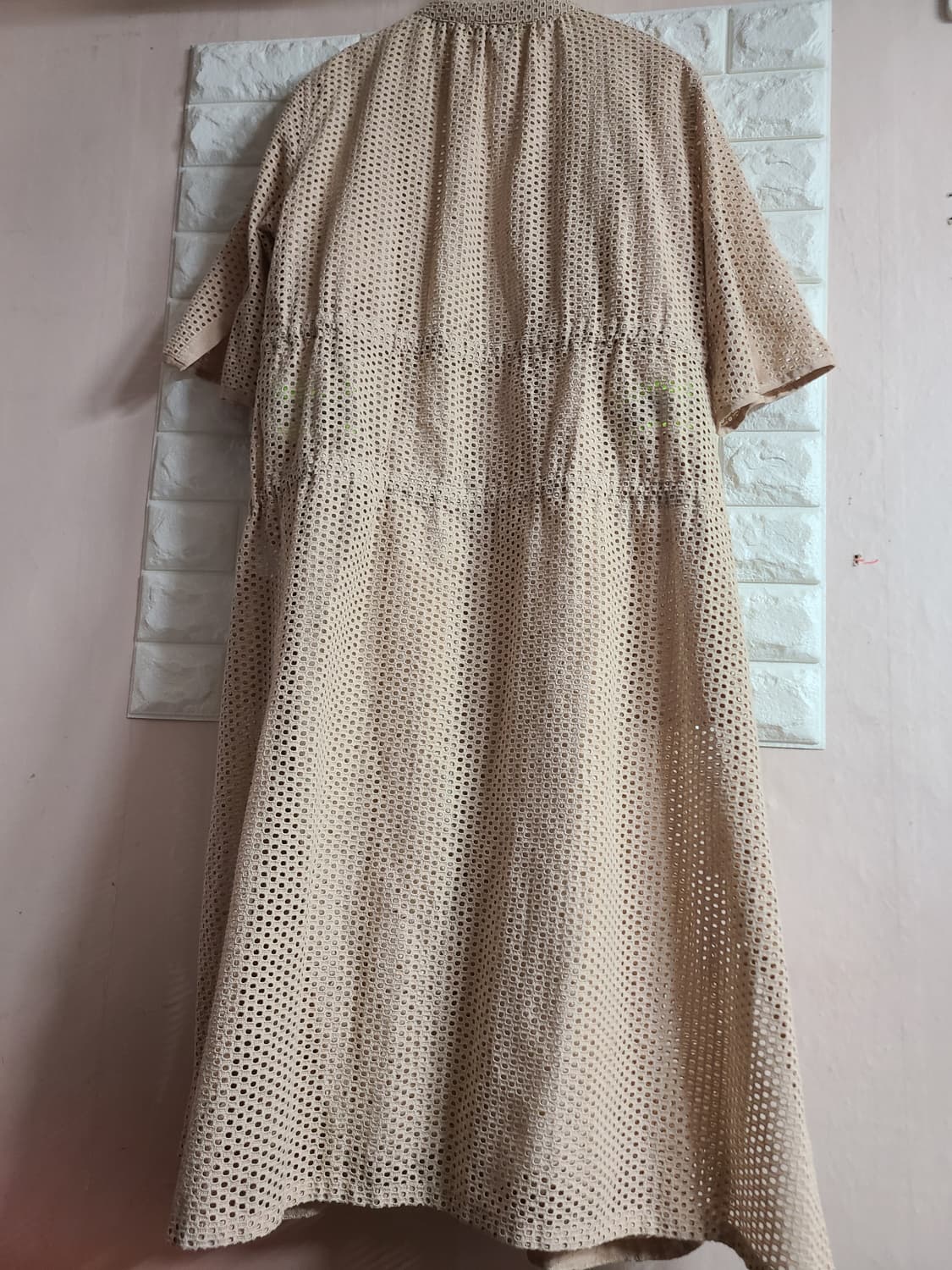 펀칭 레이스 롱 가디건 베이지색(프리) 상품이미지5