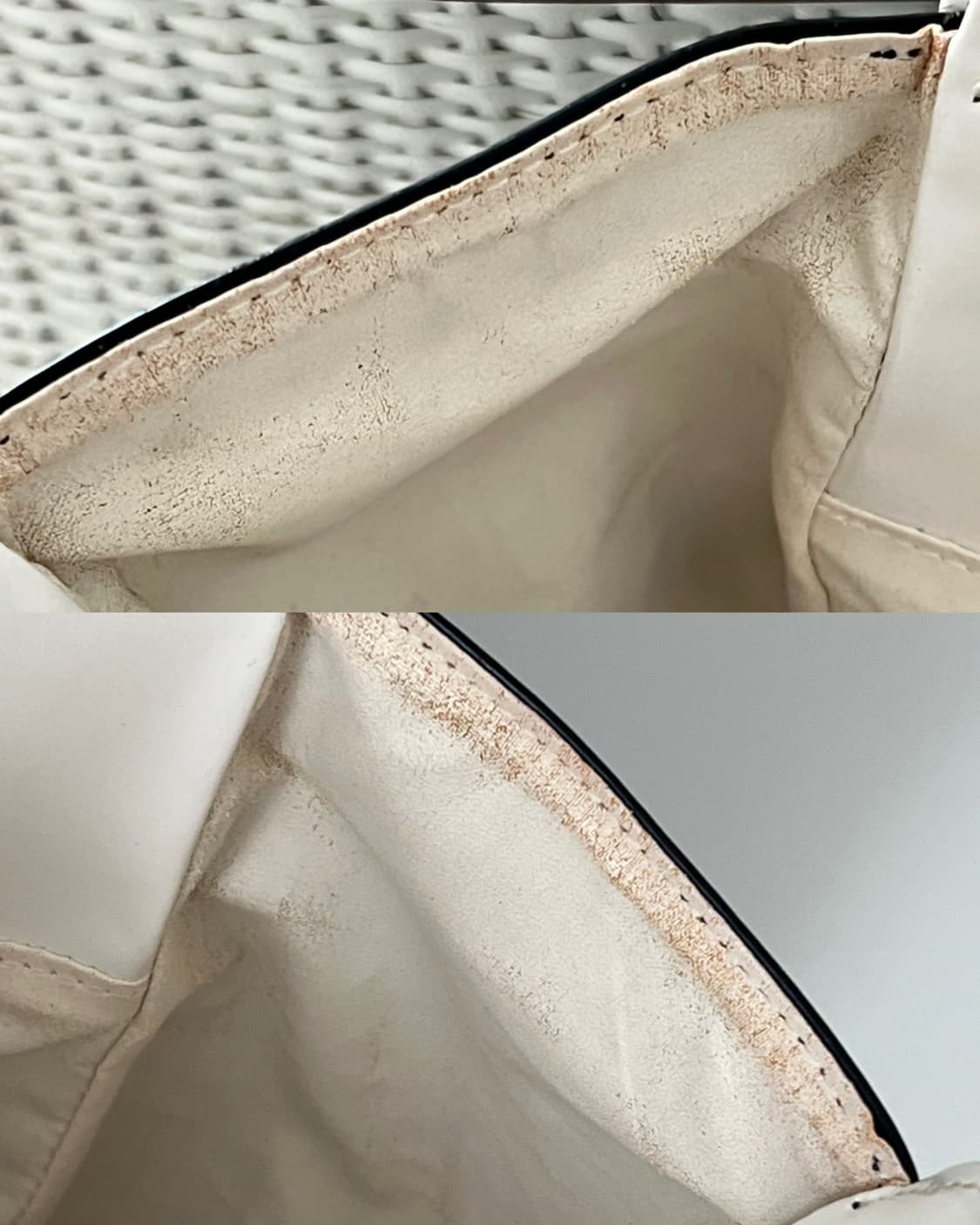 쿠레쥬 블랙 앤 화이트 링 핸들 토트백 꾸레쥬 상품이미지10