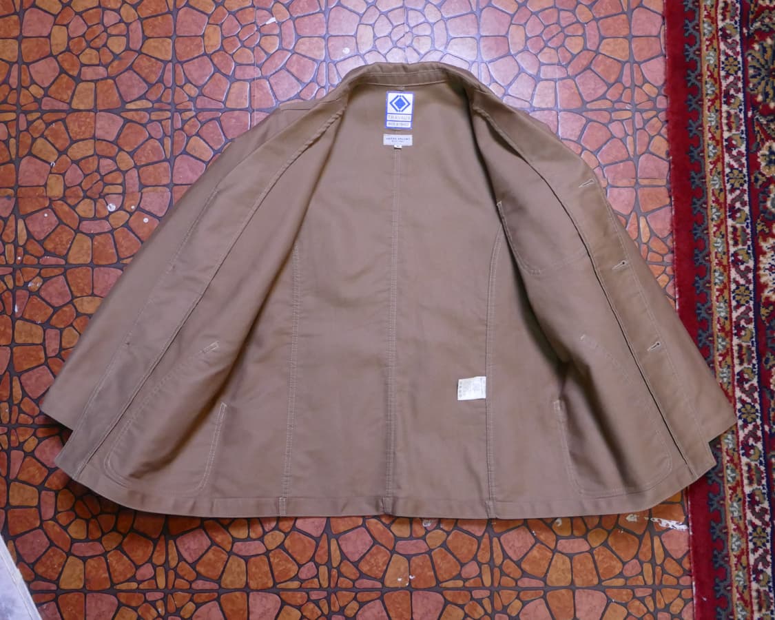 [M] 유나이티드 애로우즈 X 트라보 프렌치 워크 자켓 브라운 컬러 상품이미지4