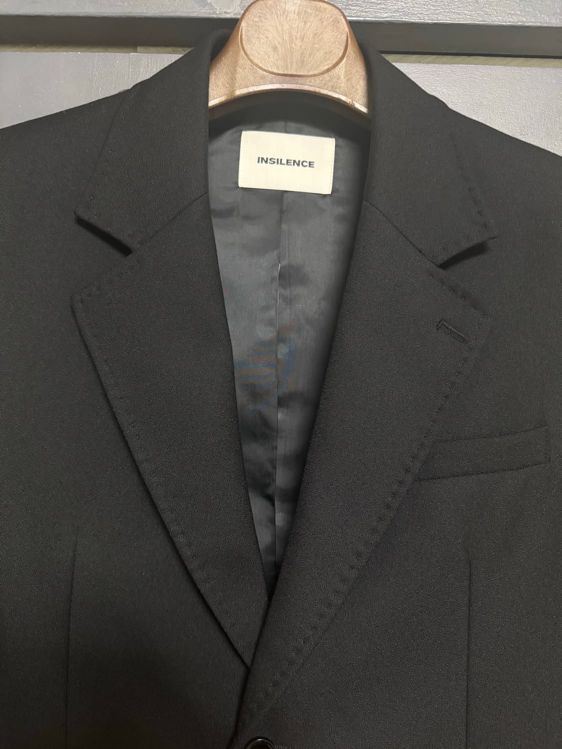 [L]인사일런스 피크스티치 울블레이저 상품이미지2