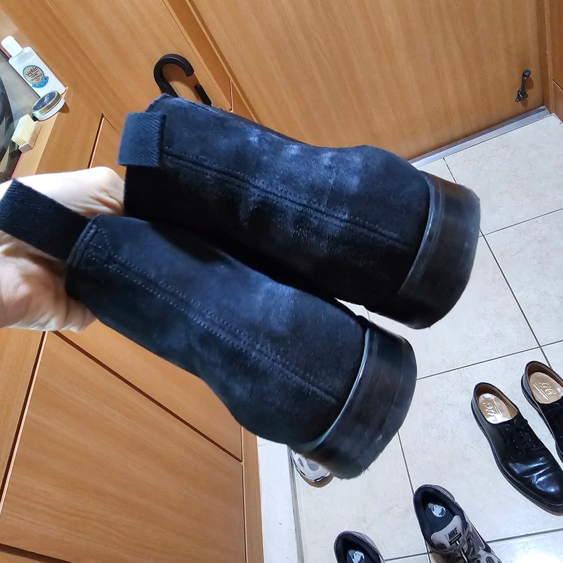 처치스 houston 블랙 스웨이드 첼시부츠 상품이미지7