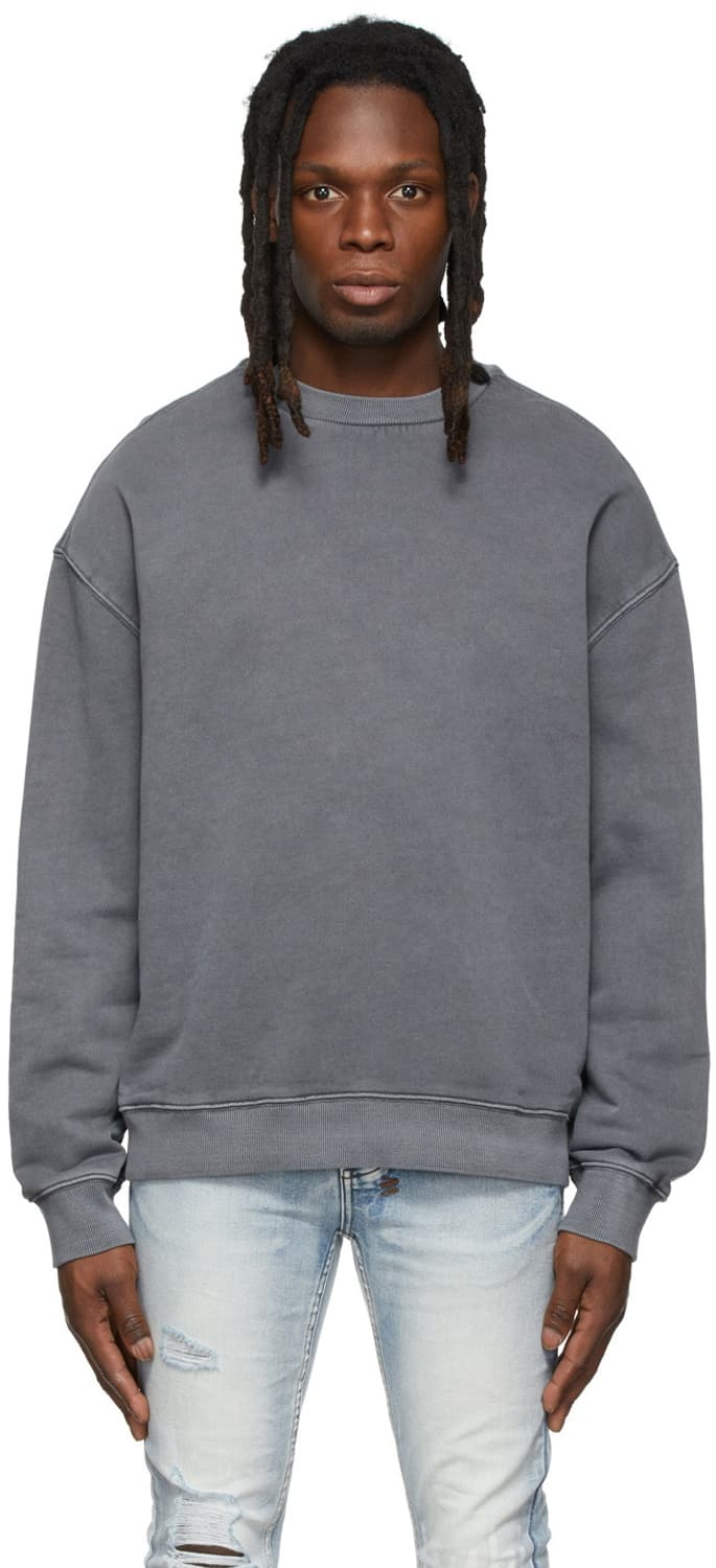 수비 KSUBI 비기 크루넥 스웻셔츠 맨투맨 그레이 XL 상품이미지2