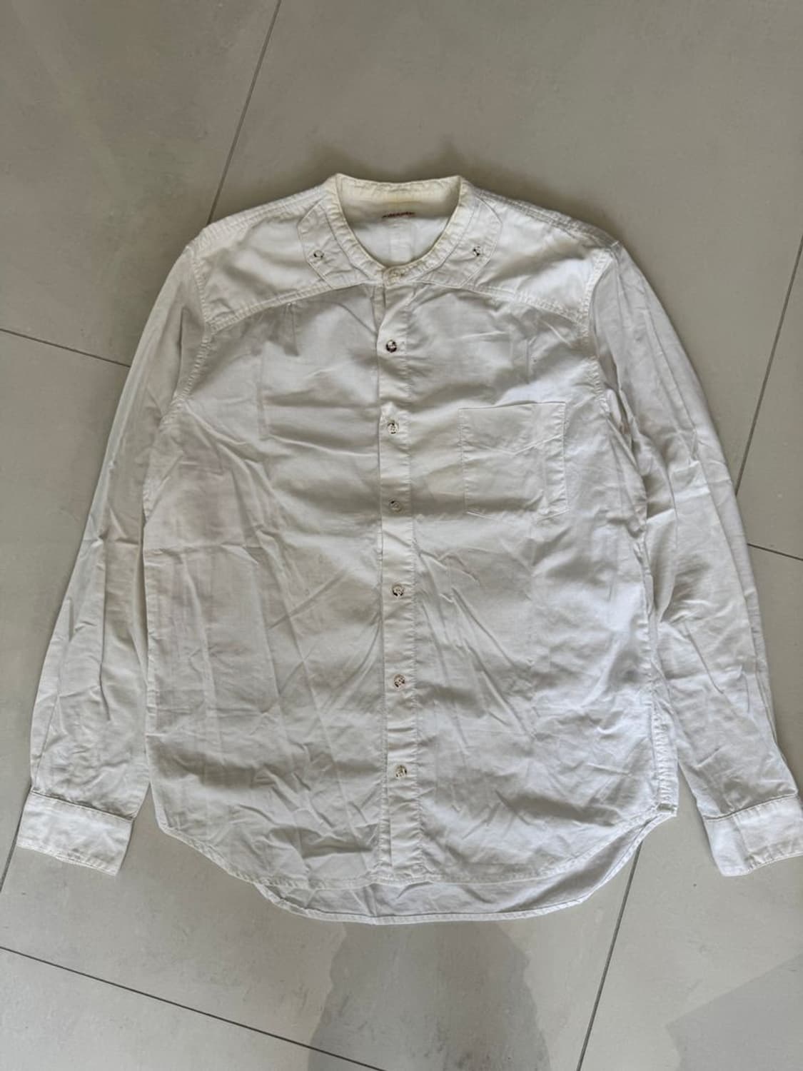 COLLAR LONG SL 카라 없는 긴팔 상품이미지1